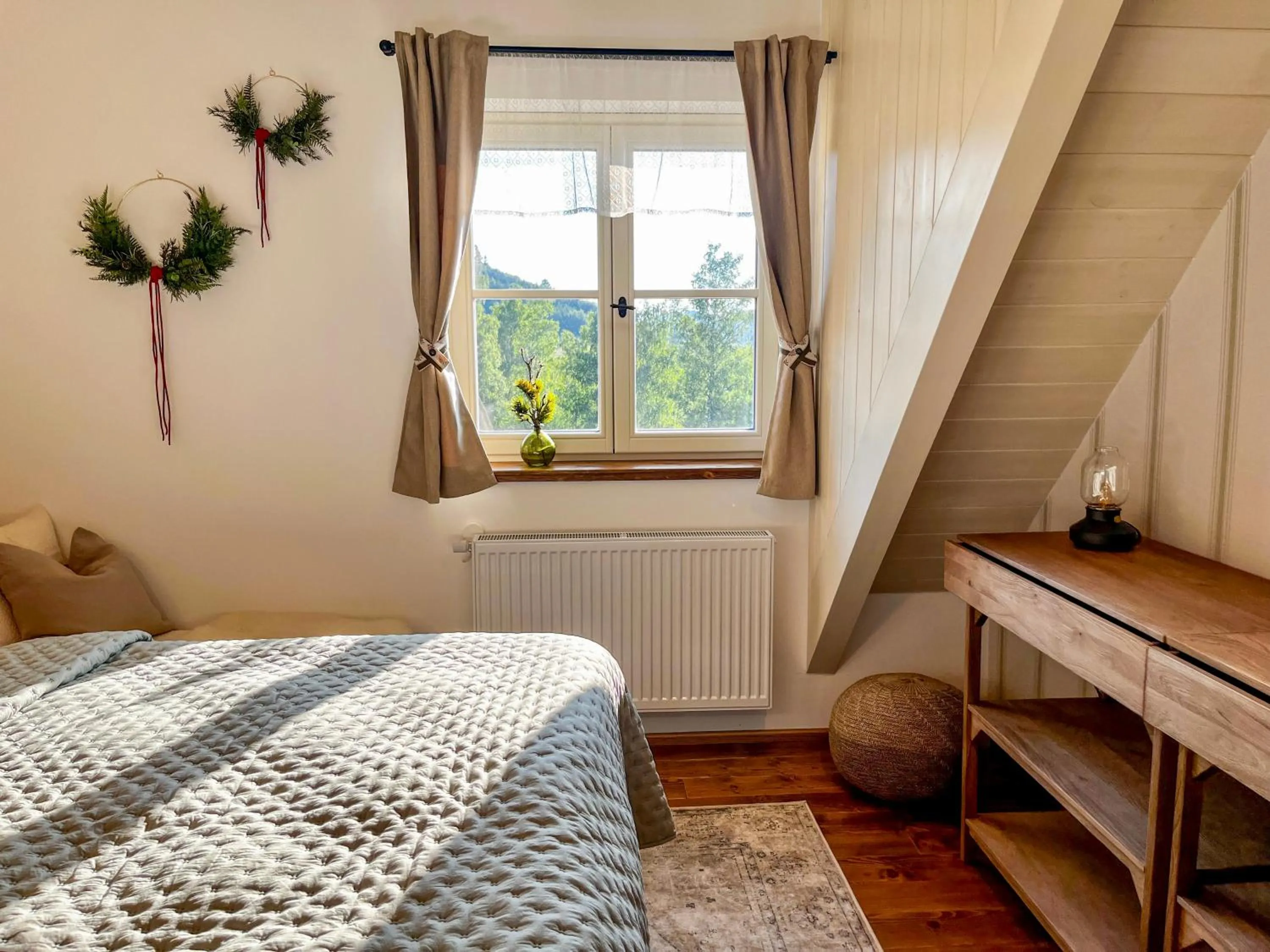 Bedroom, Bed in Apartmány v Beskydech