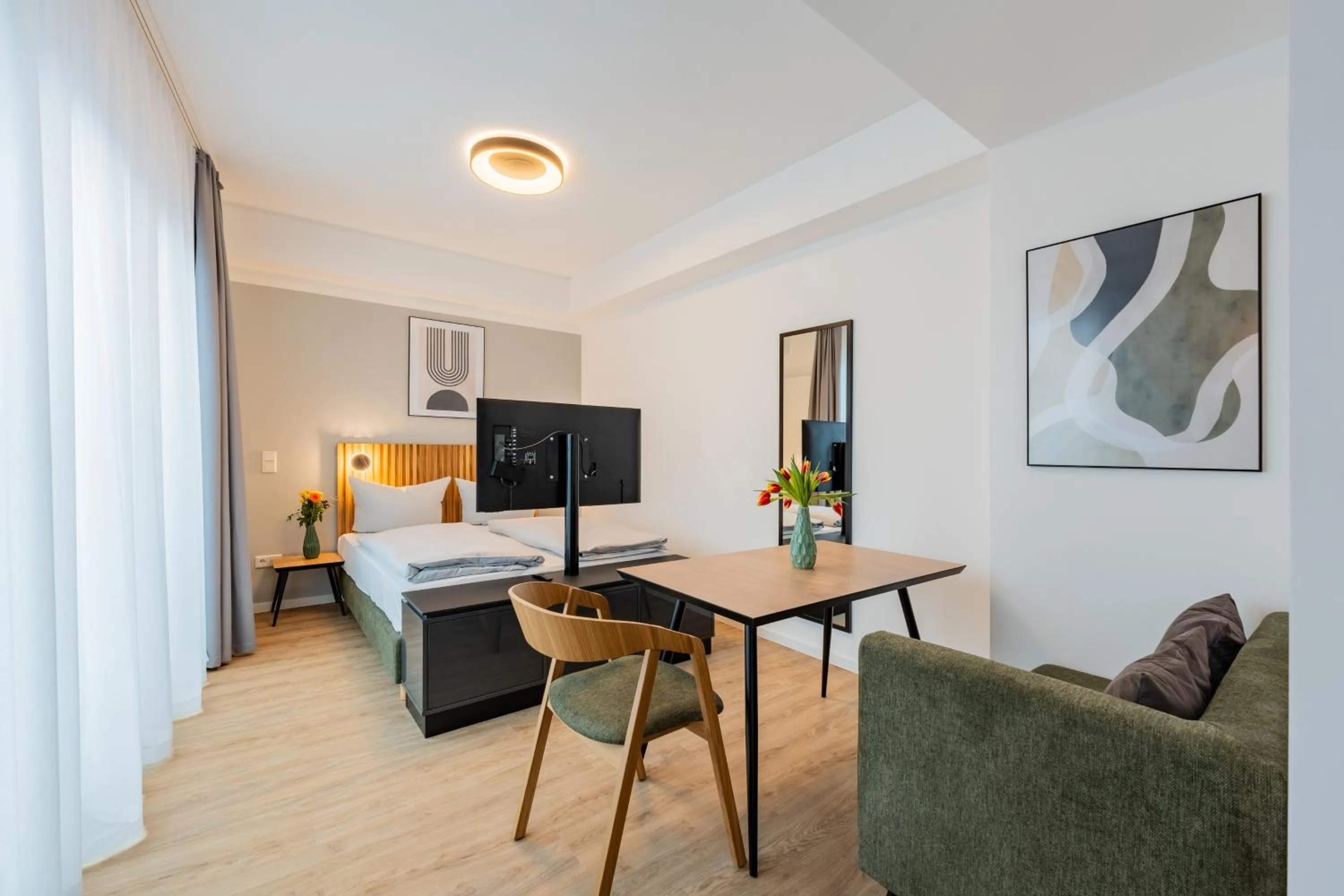 Photo of the whole room in Nena Apartments Berlin Adlershof