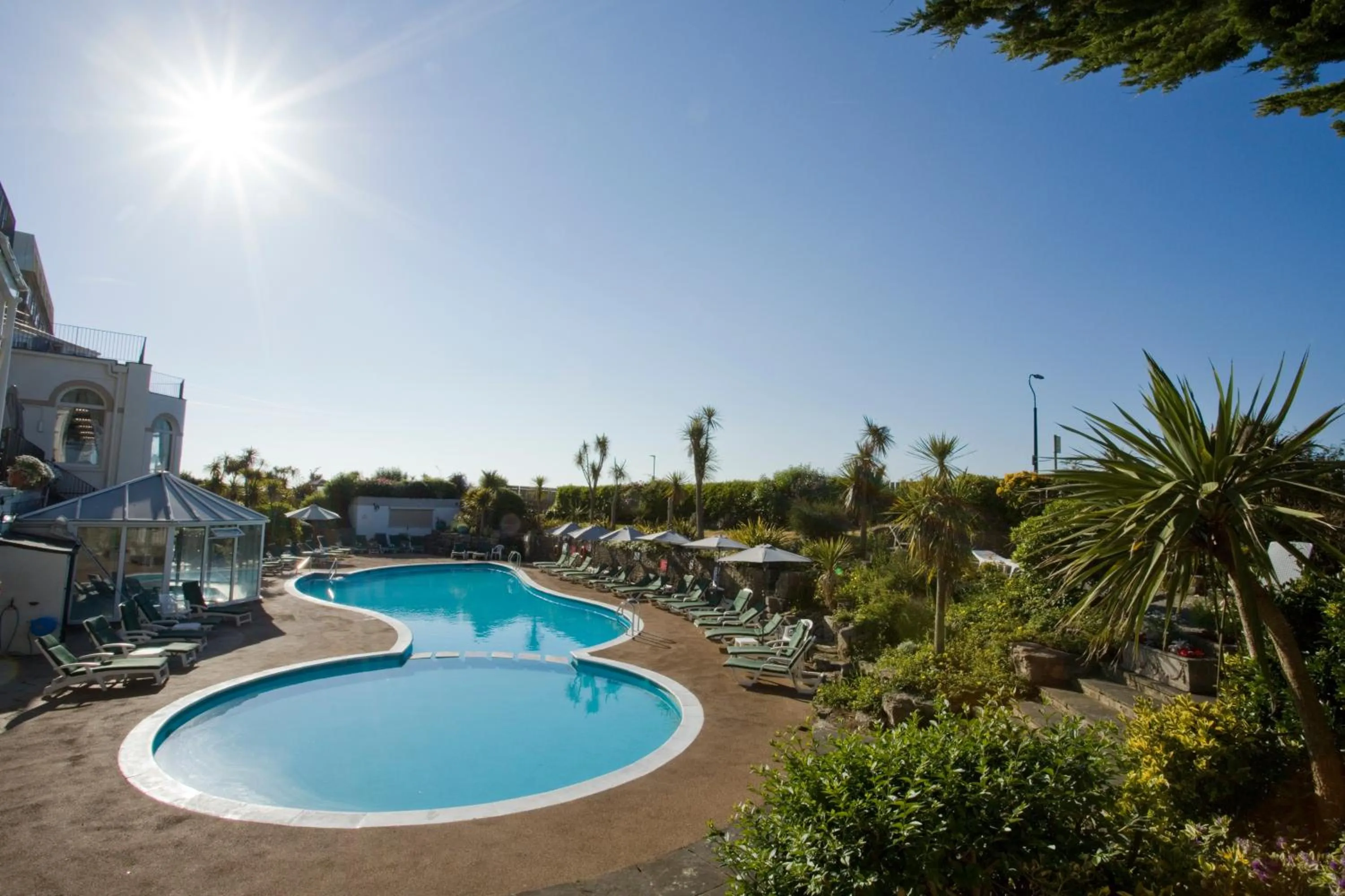 Pool view in Bournemouth Carlton Hotel, BW Signature Collection