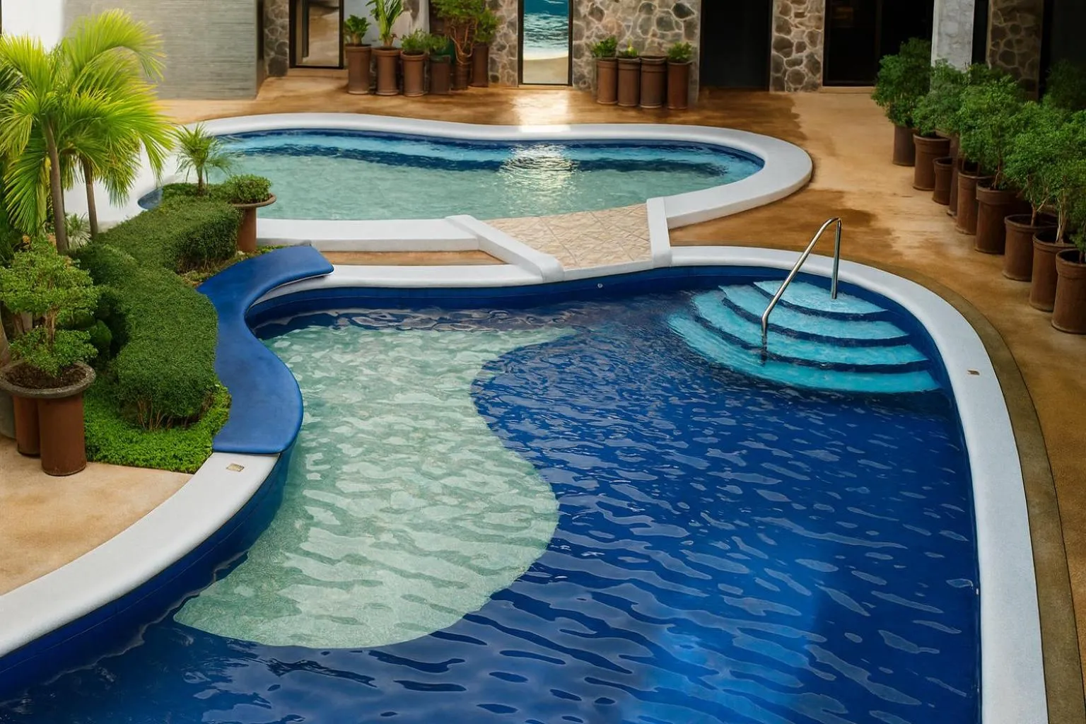 Pool view in Vincent Resort Hotel