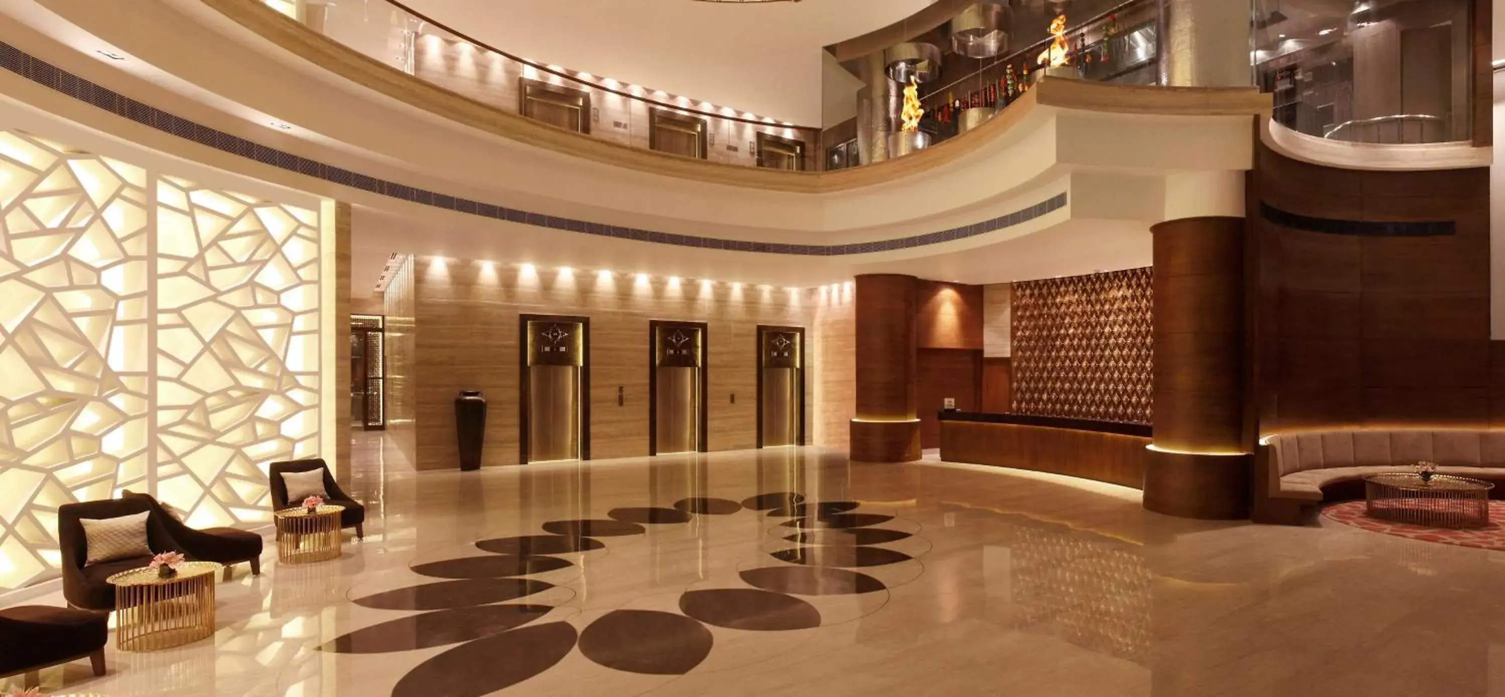 Lobby or reception in Hilton Jaipur Lobby or reception in Hilton Jaipur