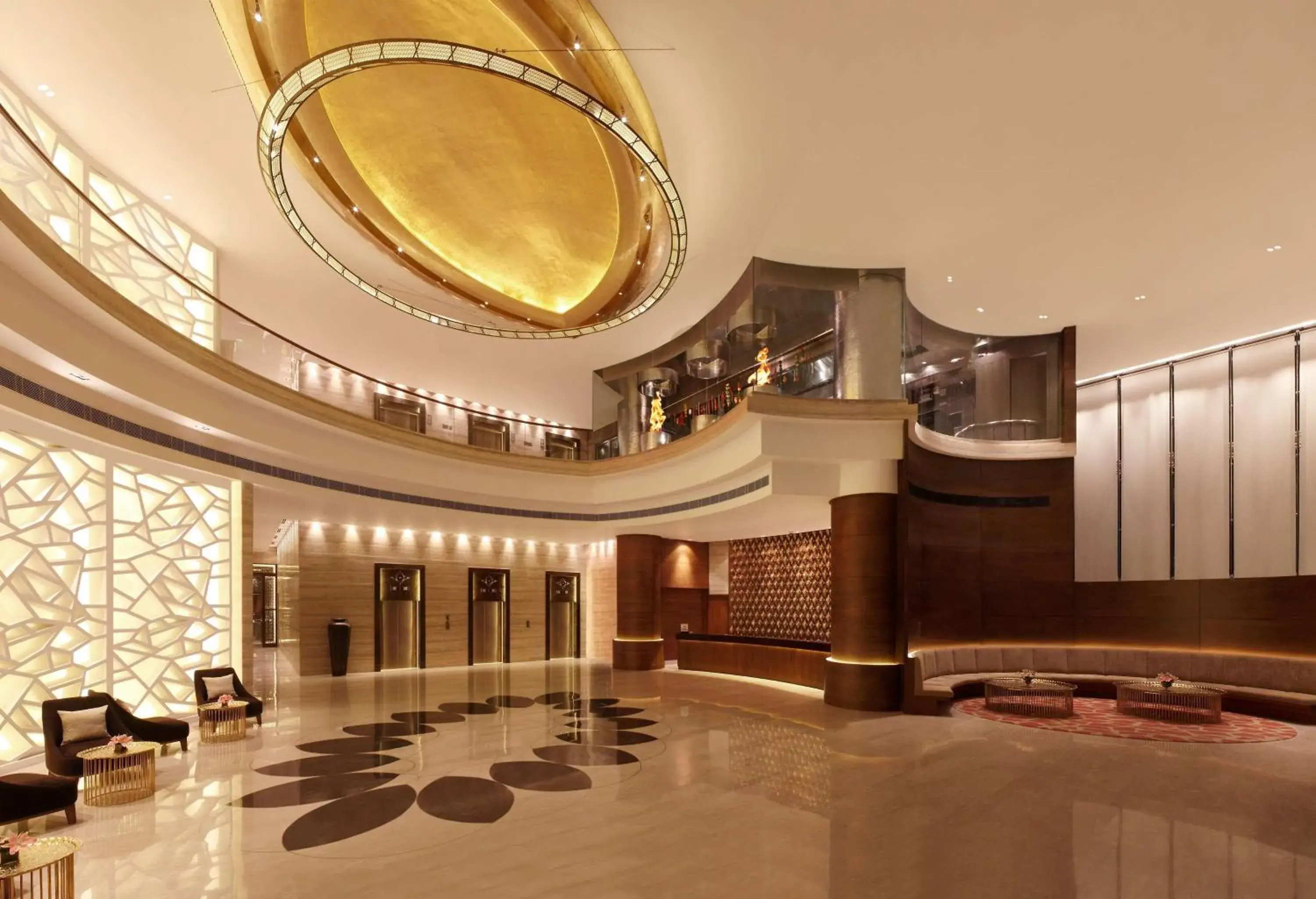 Lobby or reception in Hilton Jaipur Lobby or reception in Hilton Jaipur