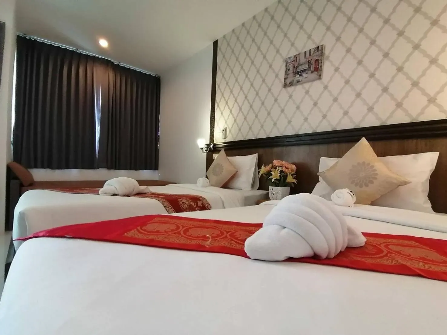 Bedroom, Bed in NJ PATONG HOTEL