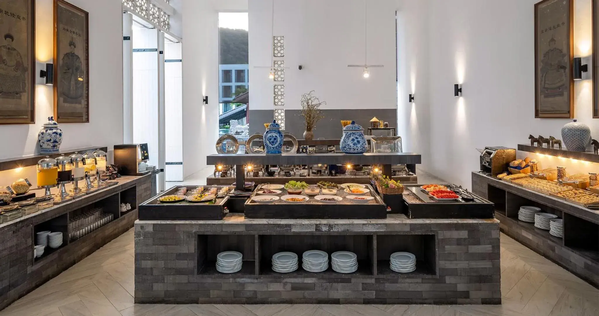 Buffet breakfast in Awa Resort Koh Chang Buffet breakfast in Awa Resort Koh Chang