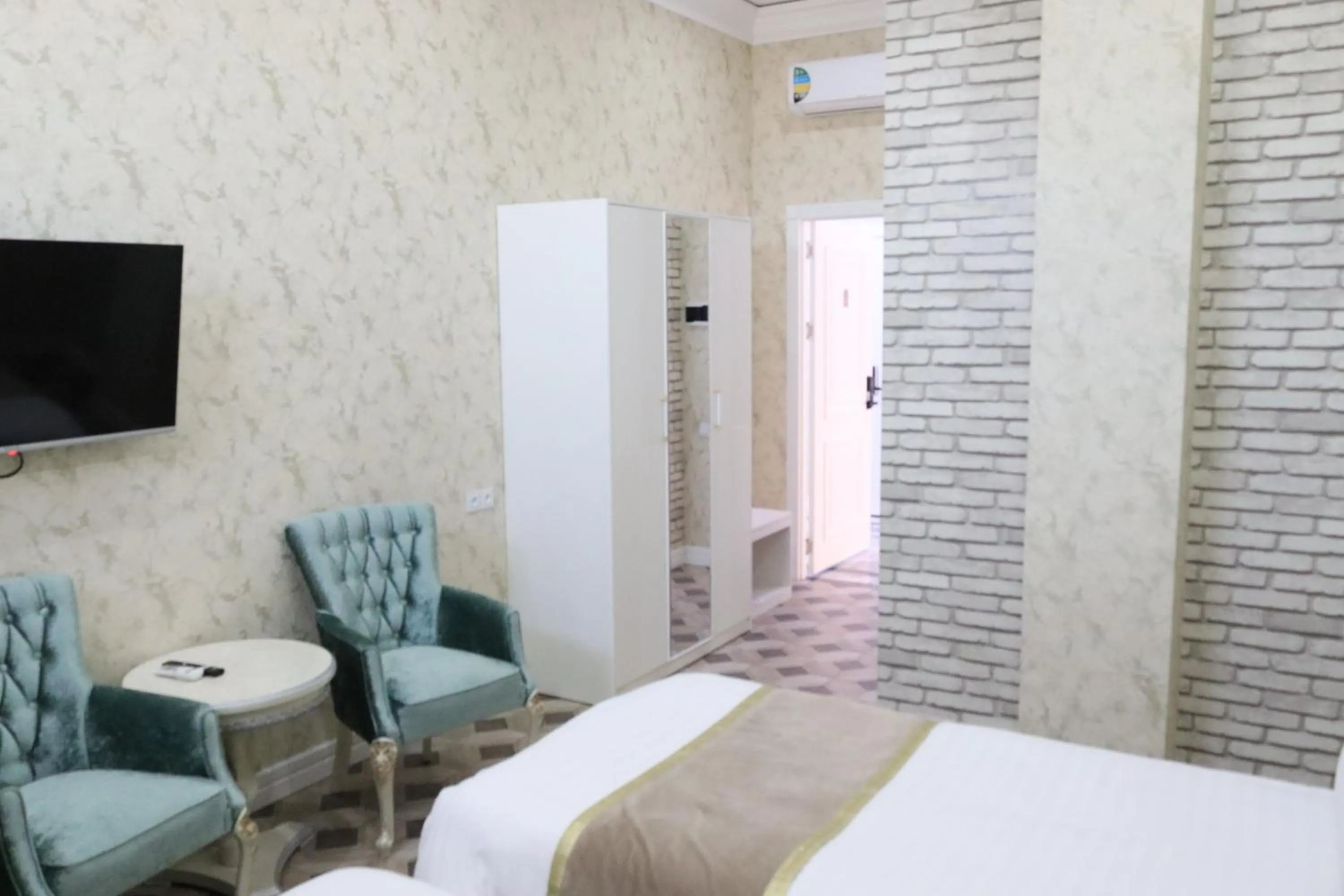 Decorative detail, Bed in AYNIY Hotel