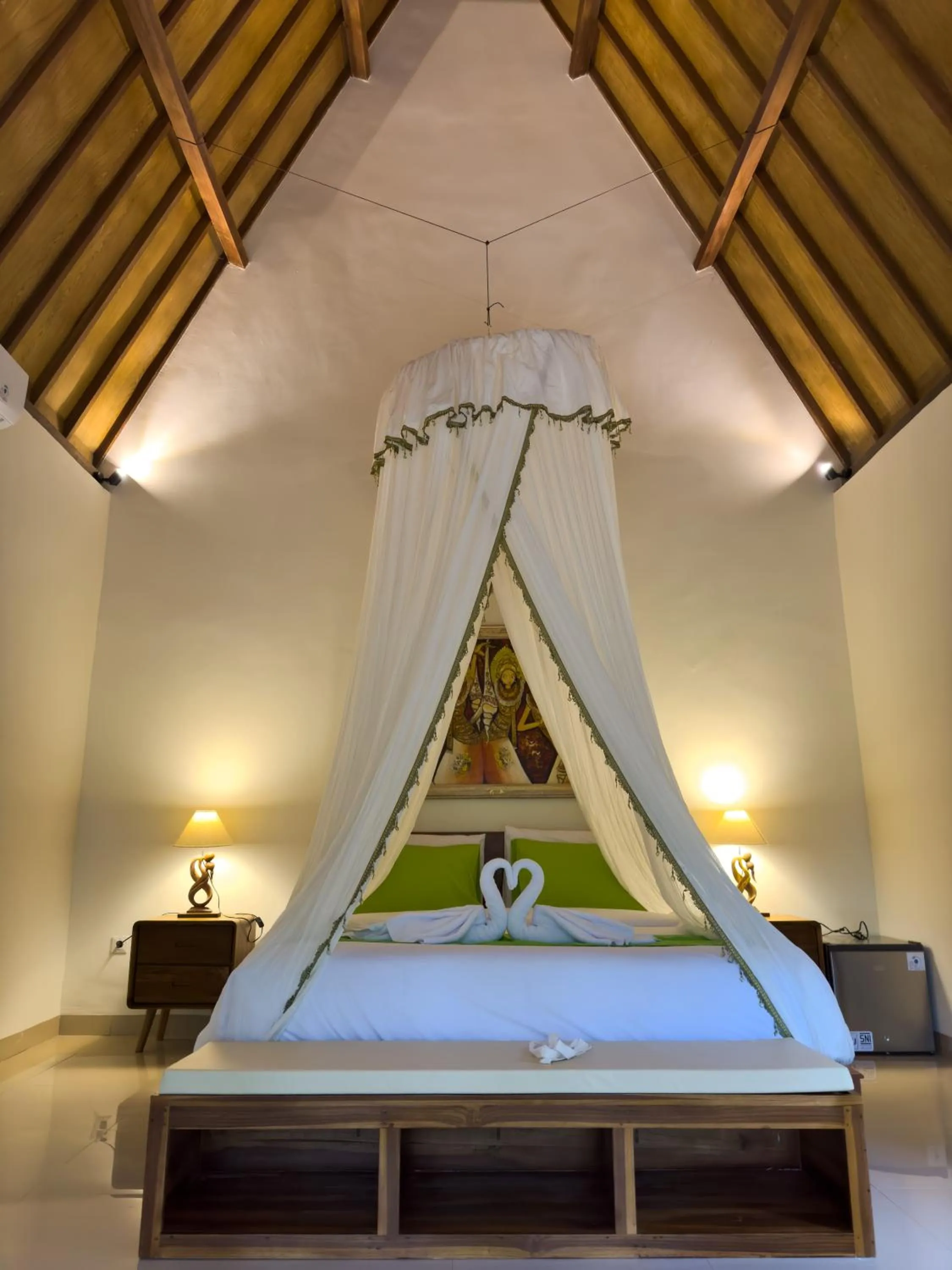 Bed in Green Coco Suite