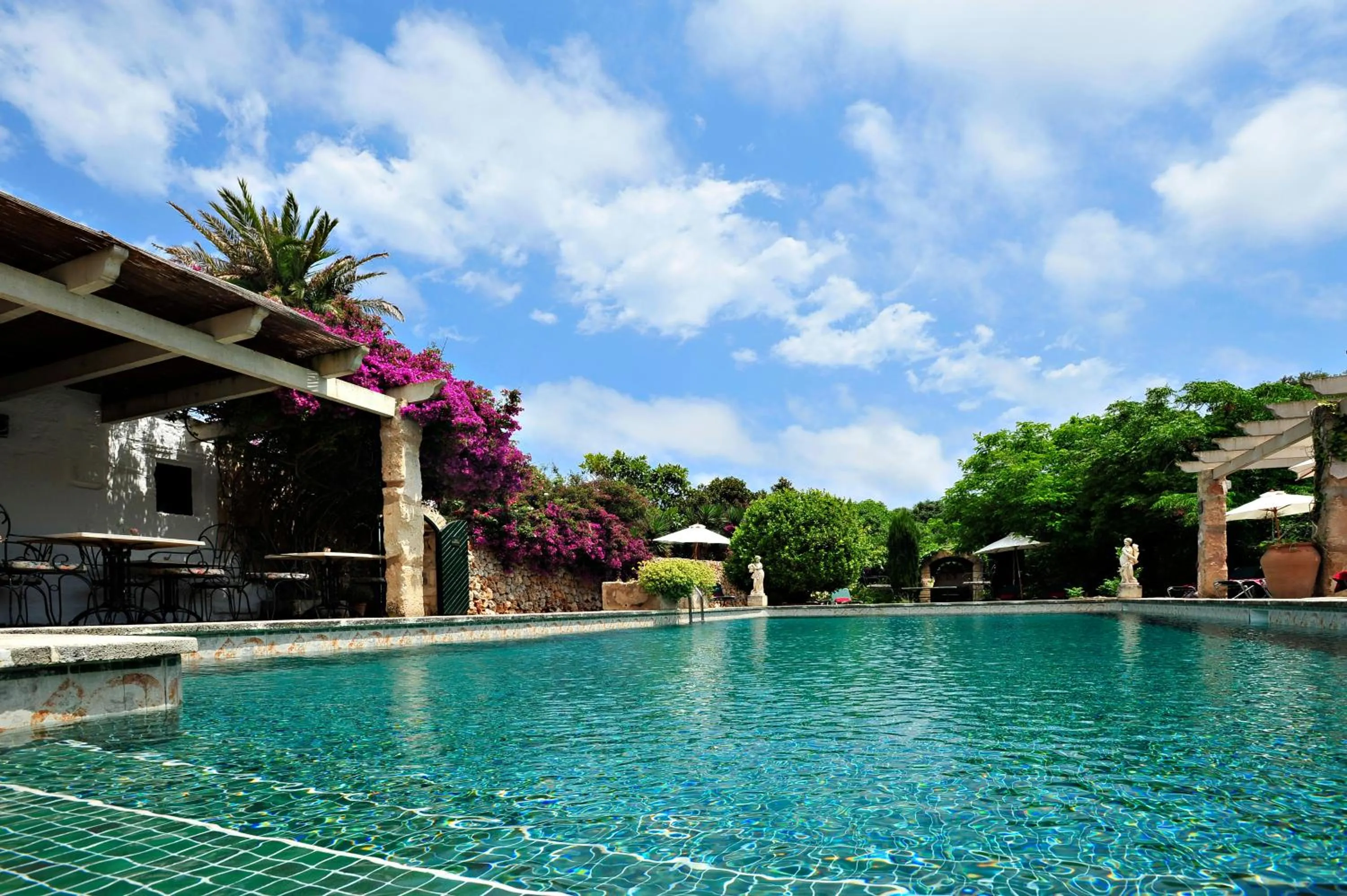 Swimming pool in Hotel Rural Biniarroca - Adults Only