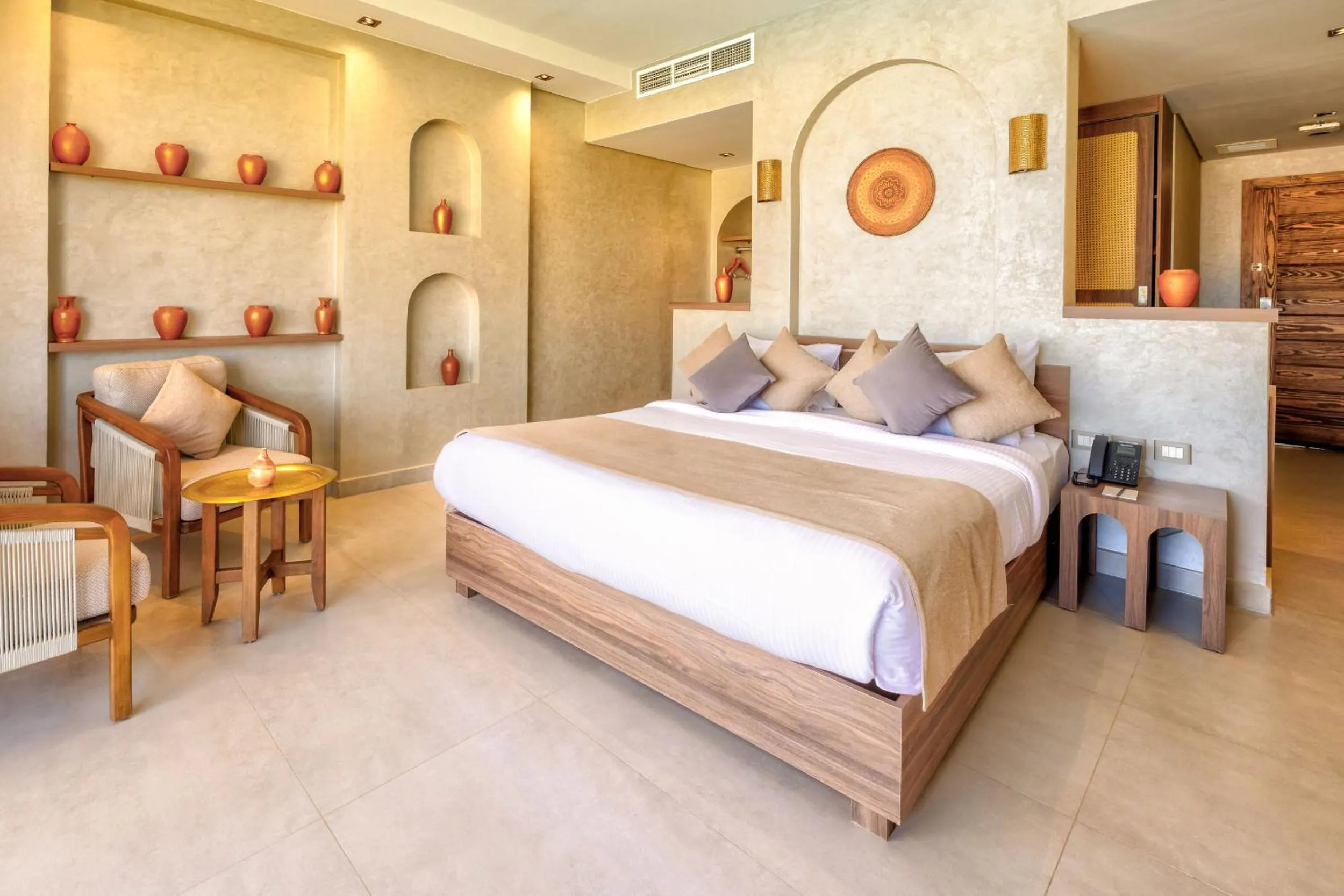 Bed in True Beach Resort