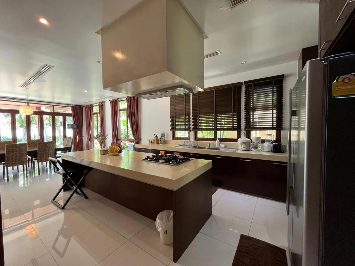 kitchen in Amatapura Beachfront Villa 1, SHA Certified