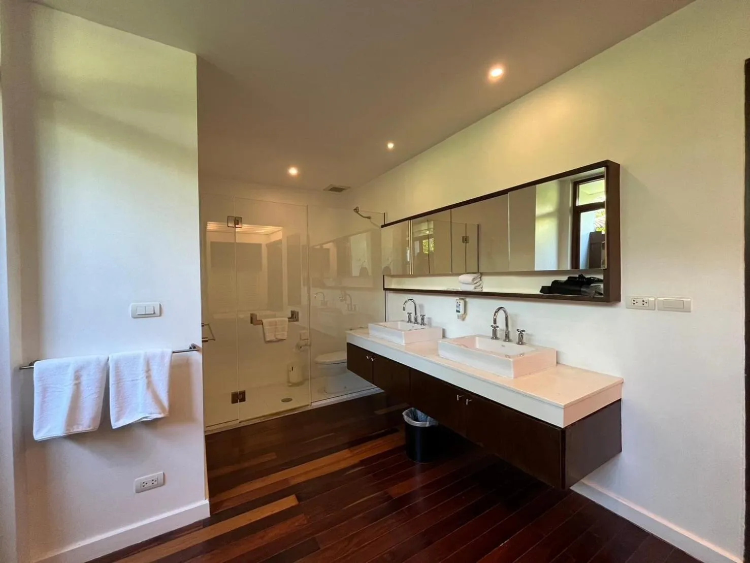 Bathroom in Amatapura Beachfront Villa 1, SHA Certified
