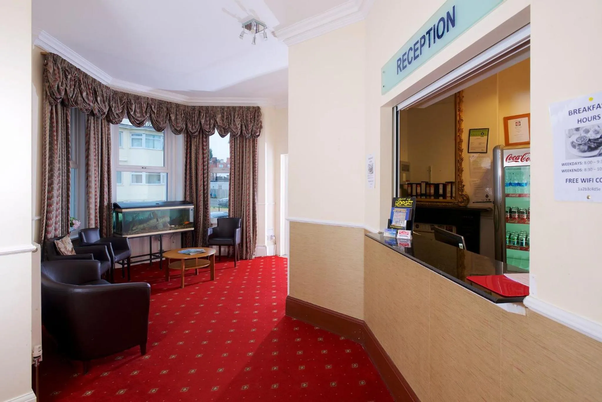 Lobby or reception in The Bournemouth Maemar Hotel