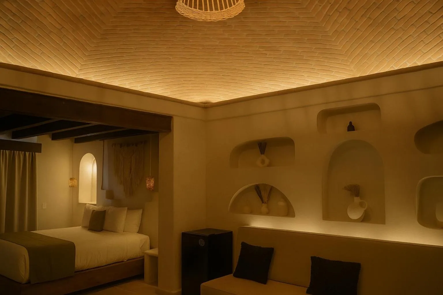 Decorative detail, Bed in Enigmatic Hotel Experience