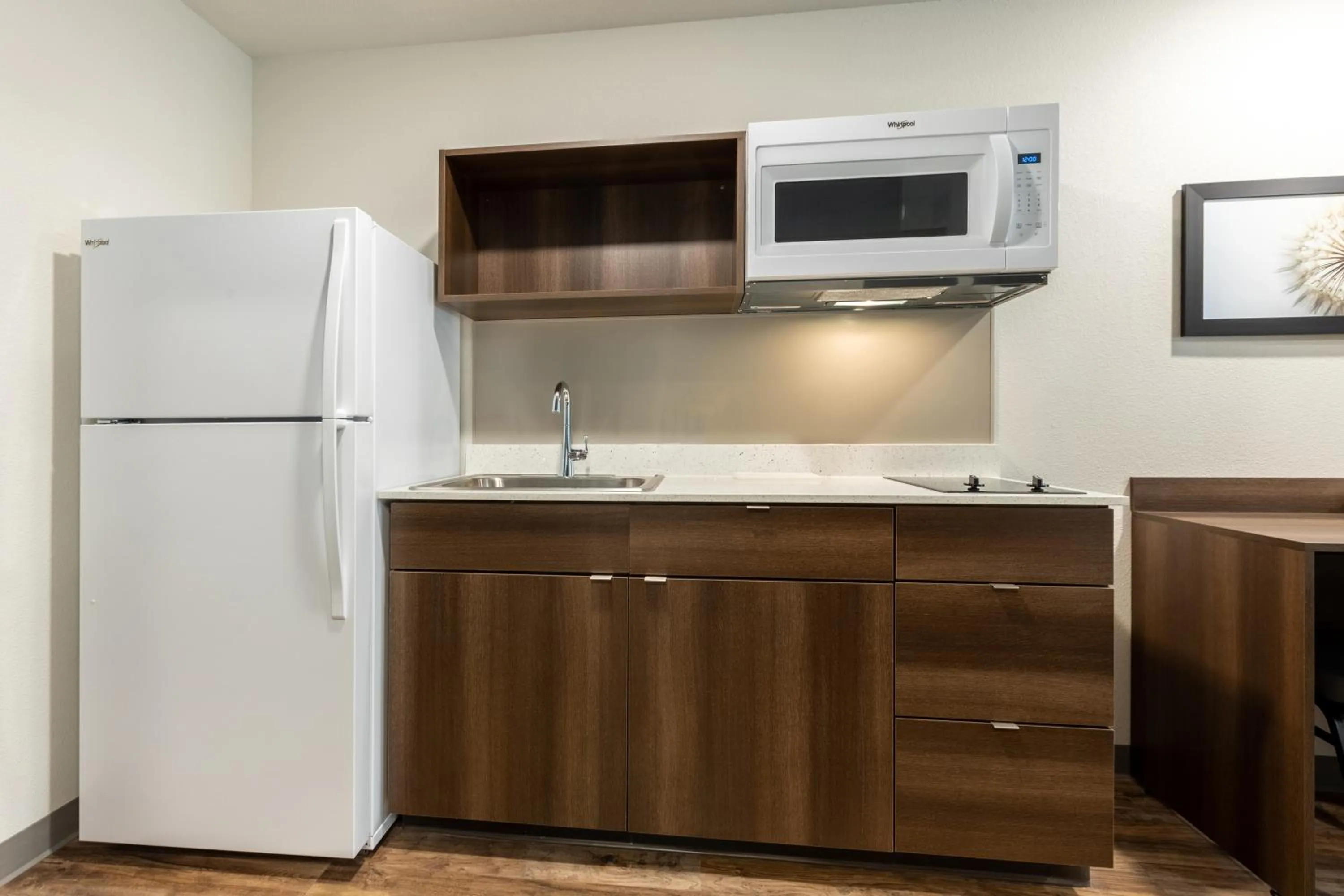 kitchen in WoodSpring Suites Indio - Coachella Valley