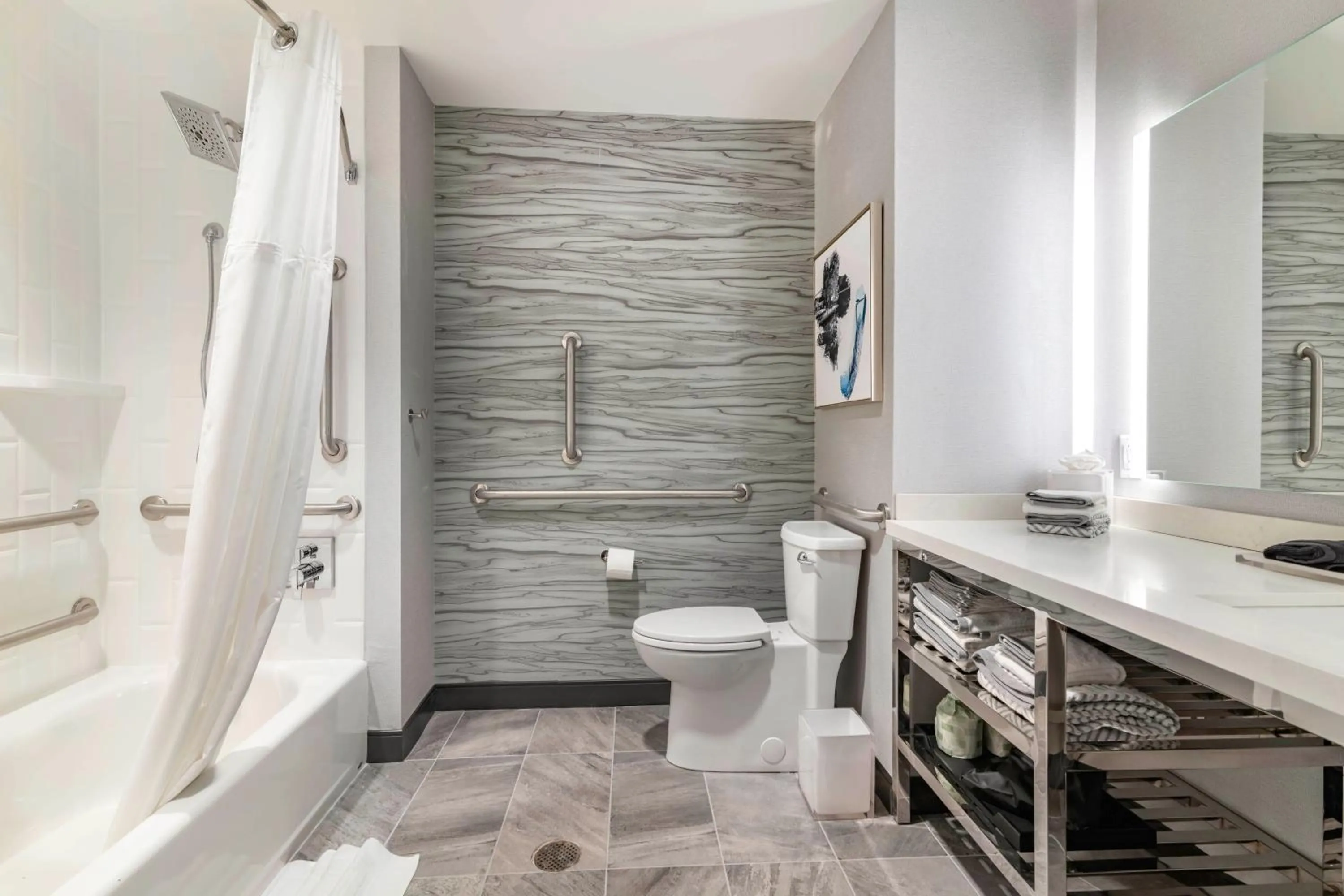 Shower in Cambria Hotel Lake Placid - Lakeside Resort