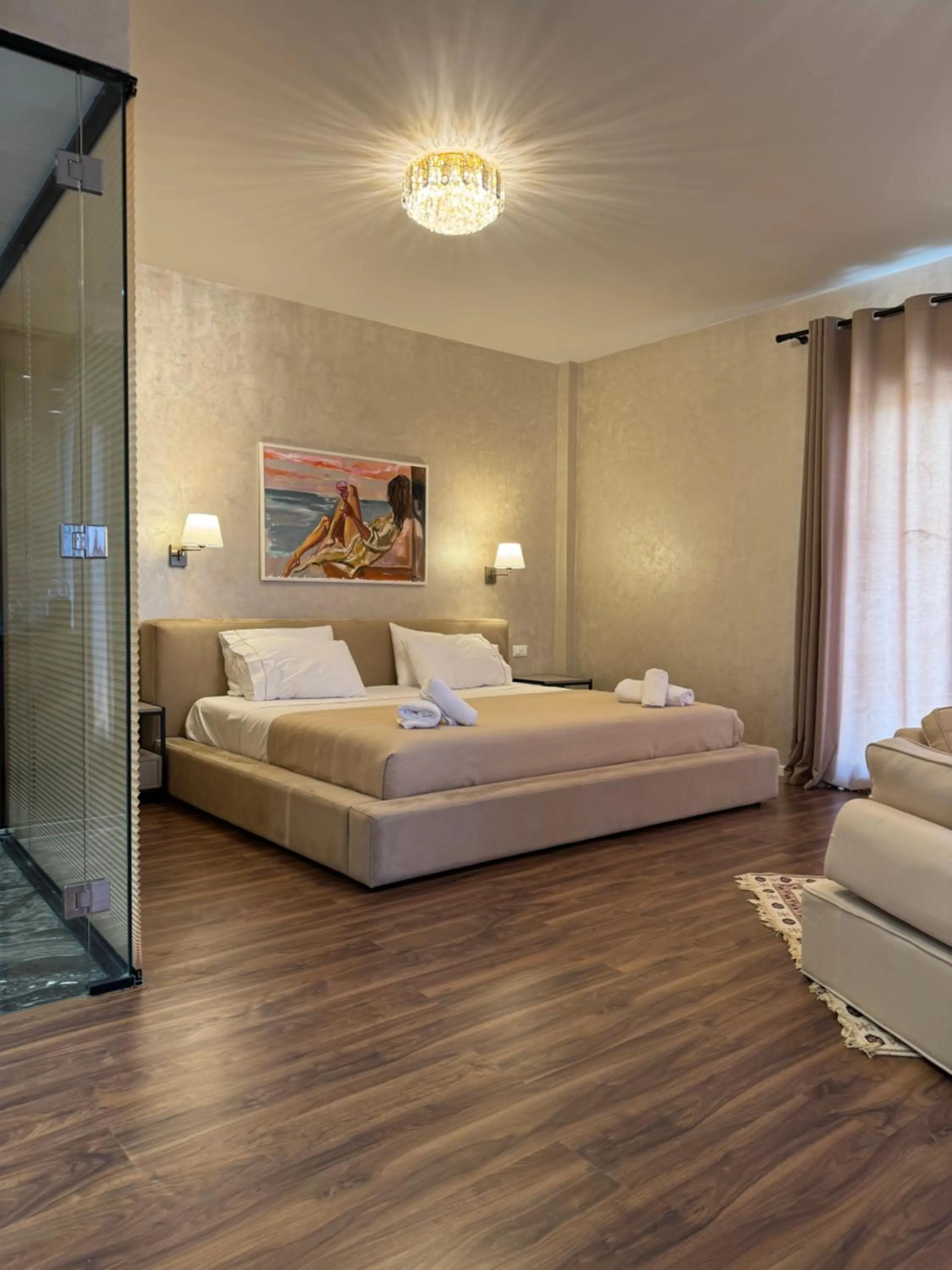 Bed in Festim Villa Hotel