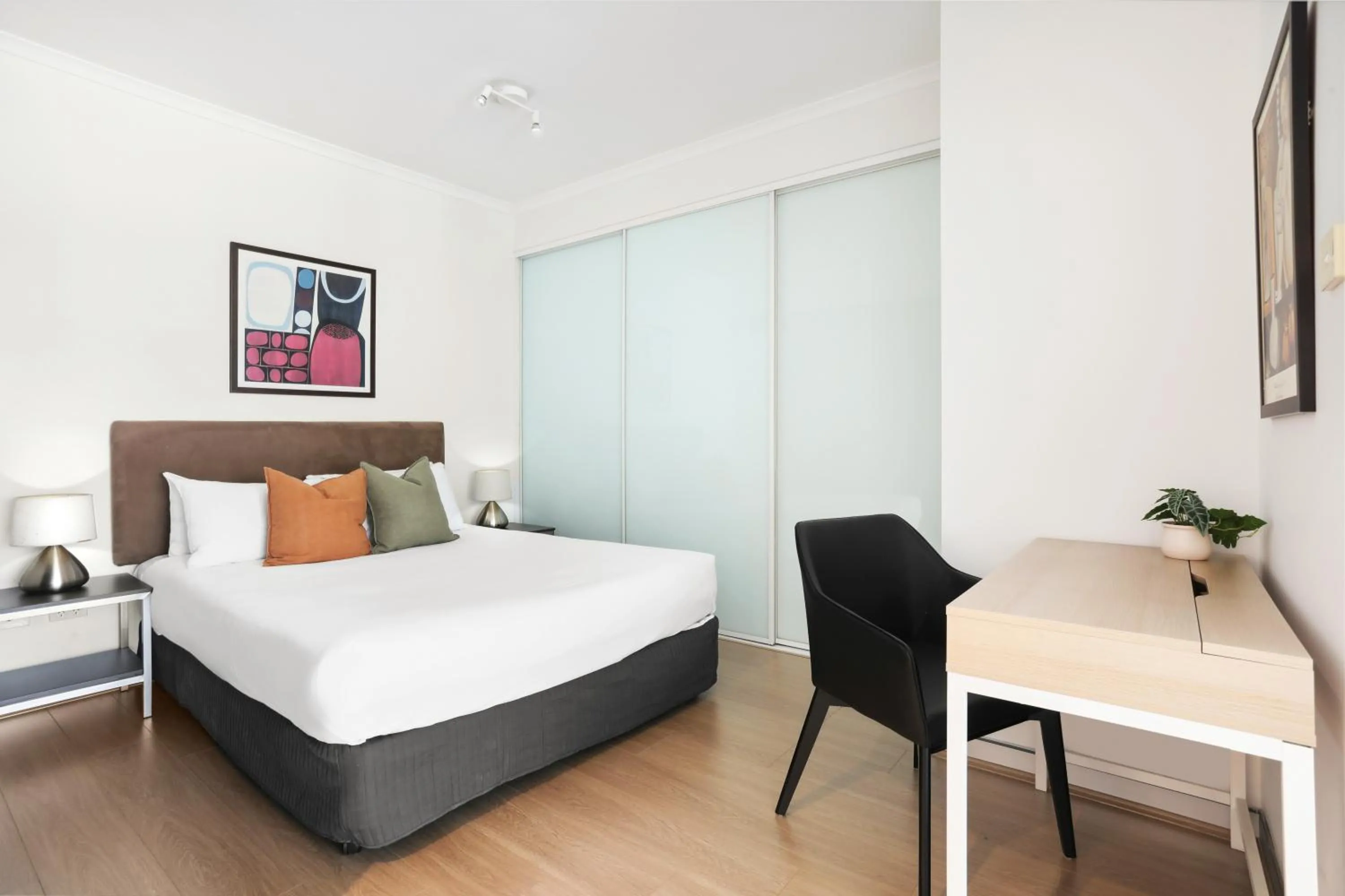 Bedroom, Bed in Chippendale 1 Bedroom Apartment • Mins to Central