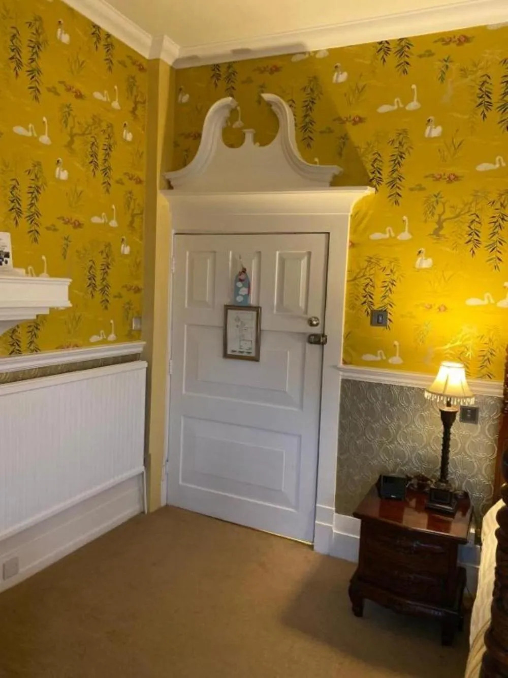 Bedroom in Langtry Manor Hotel