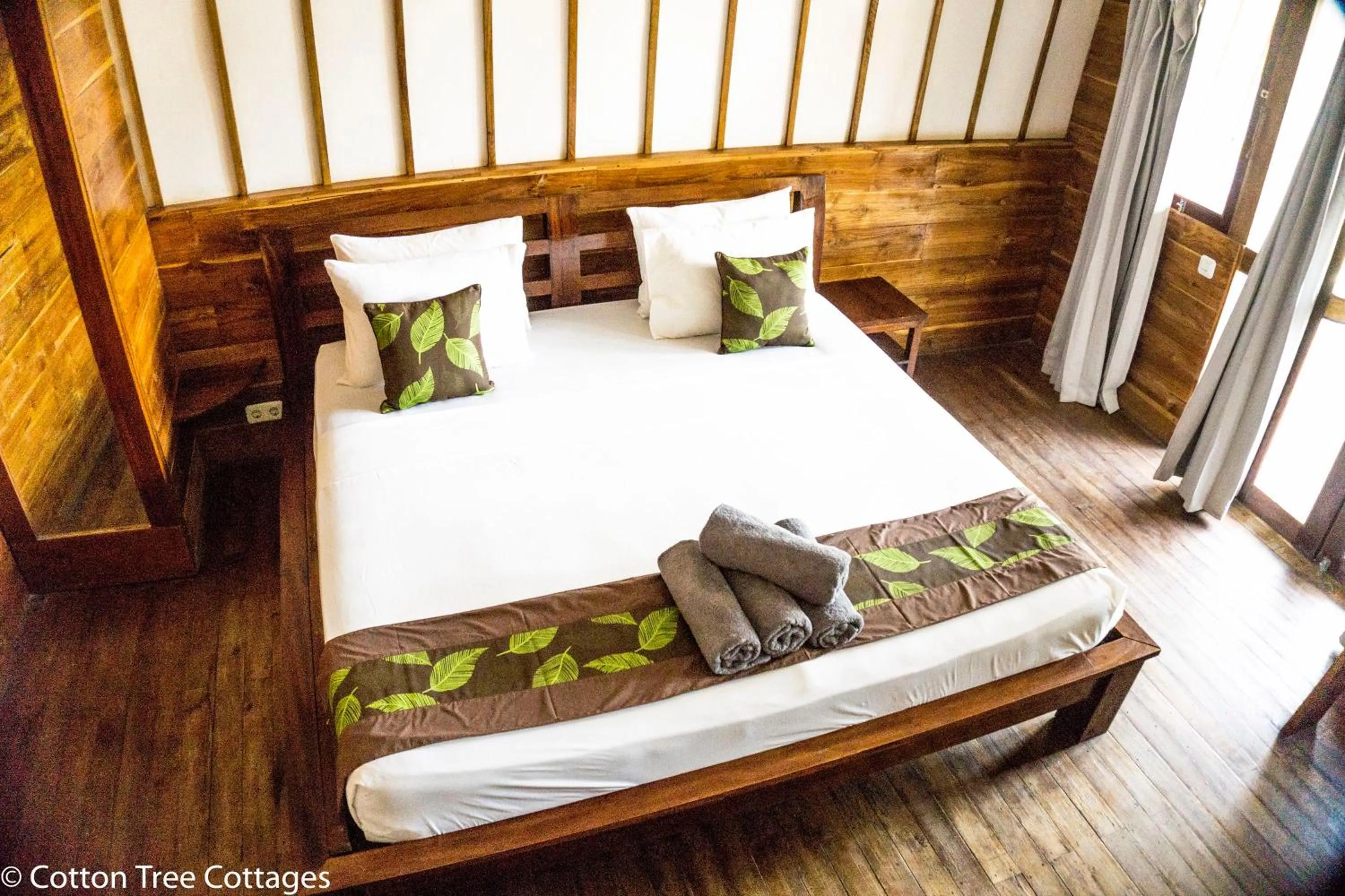 Bed in Cotton Tree Cottages