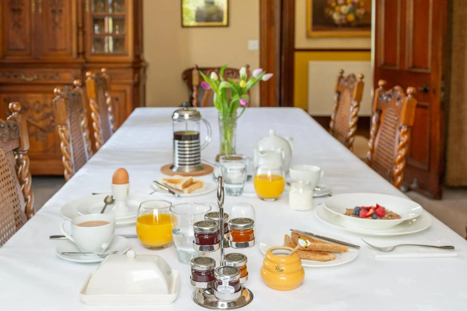 Dining area in Colterscleuch House B&B