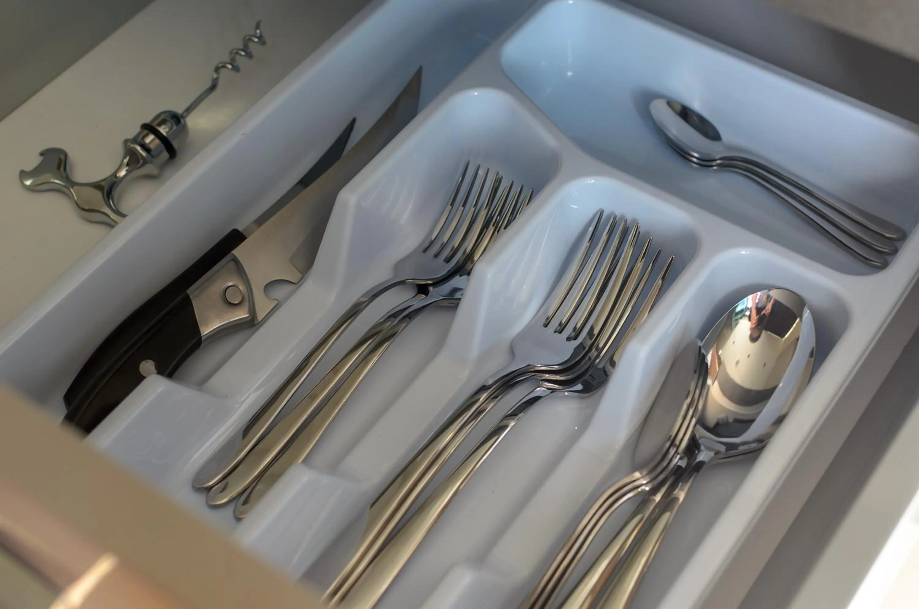 kitchen in Beachfront Batumi View Apartments by GLOBALSTAY