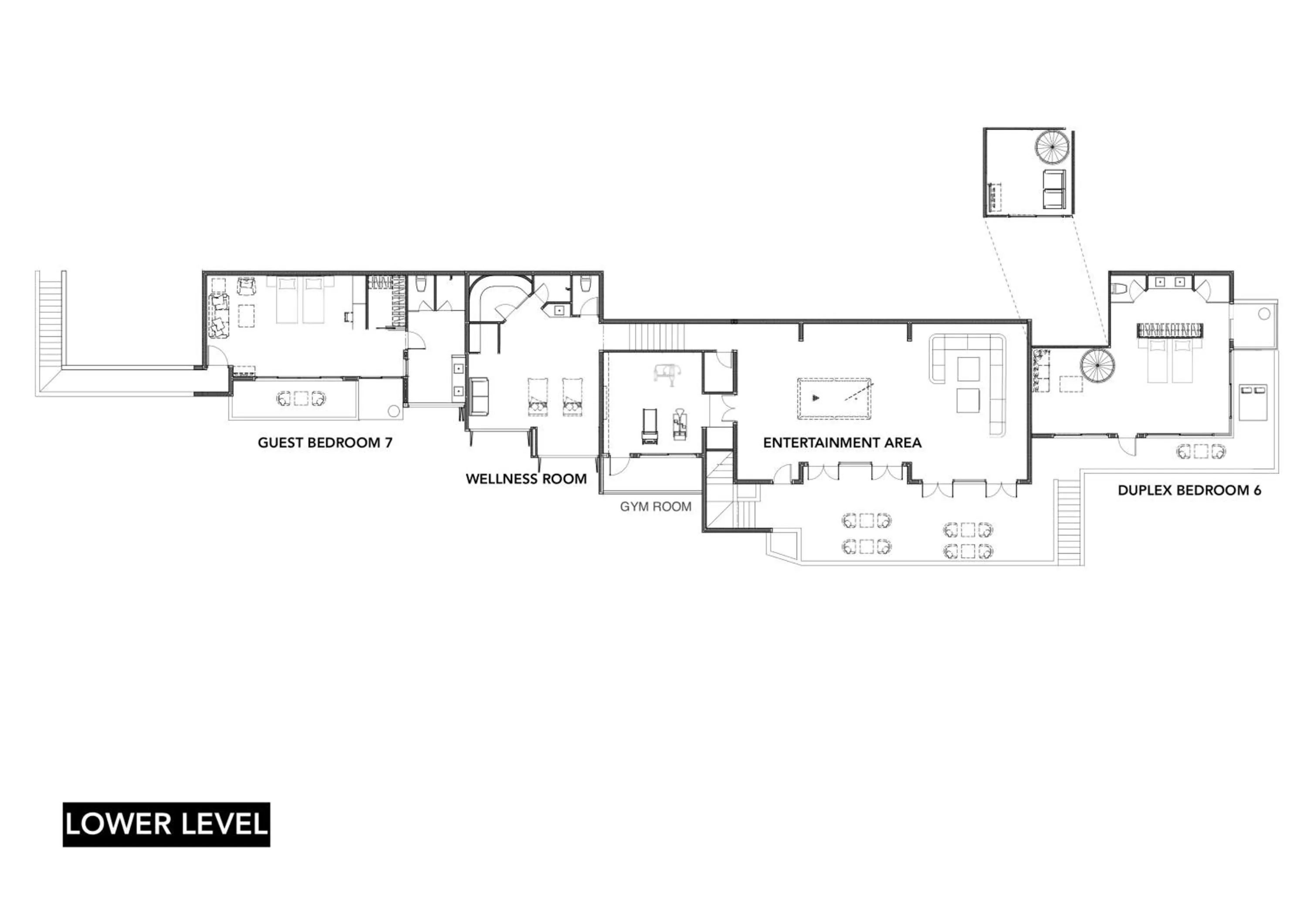 Floor plan in Villa La Prana