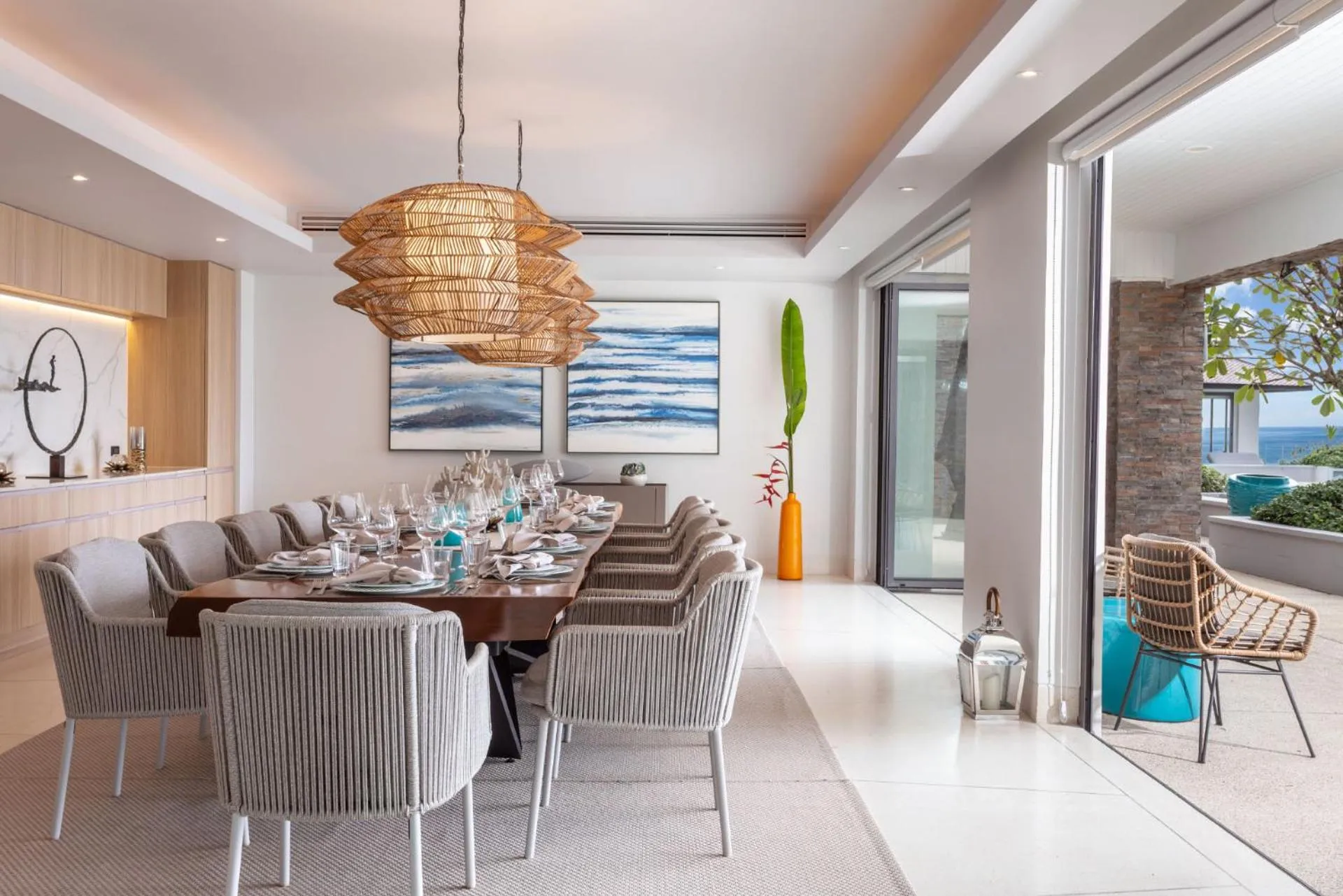 Seating area in Villa La Prana