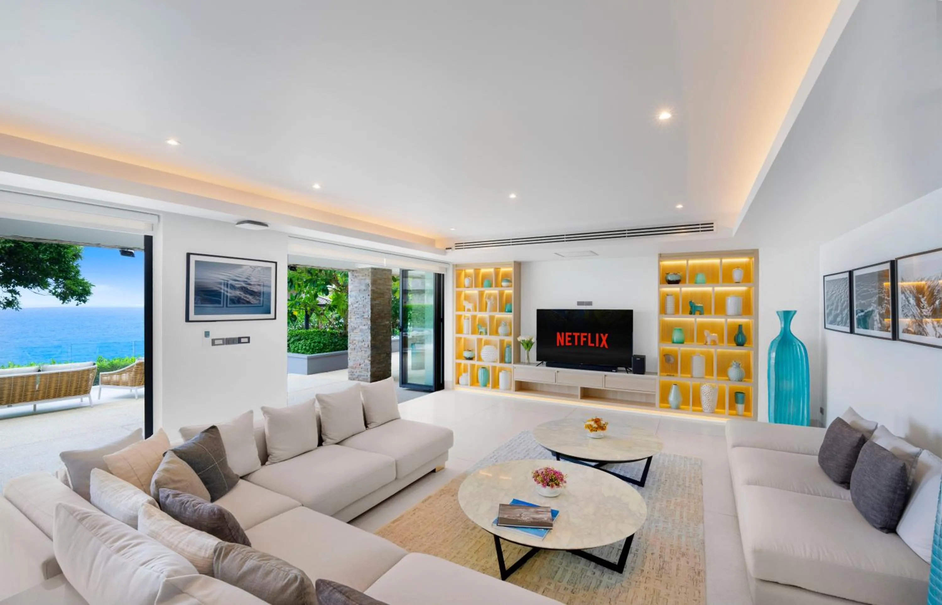 Living room in Villa La Prana