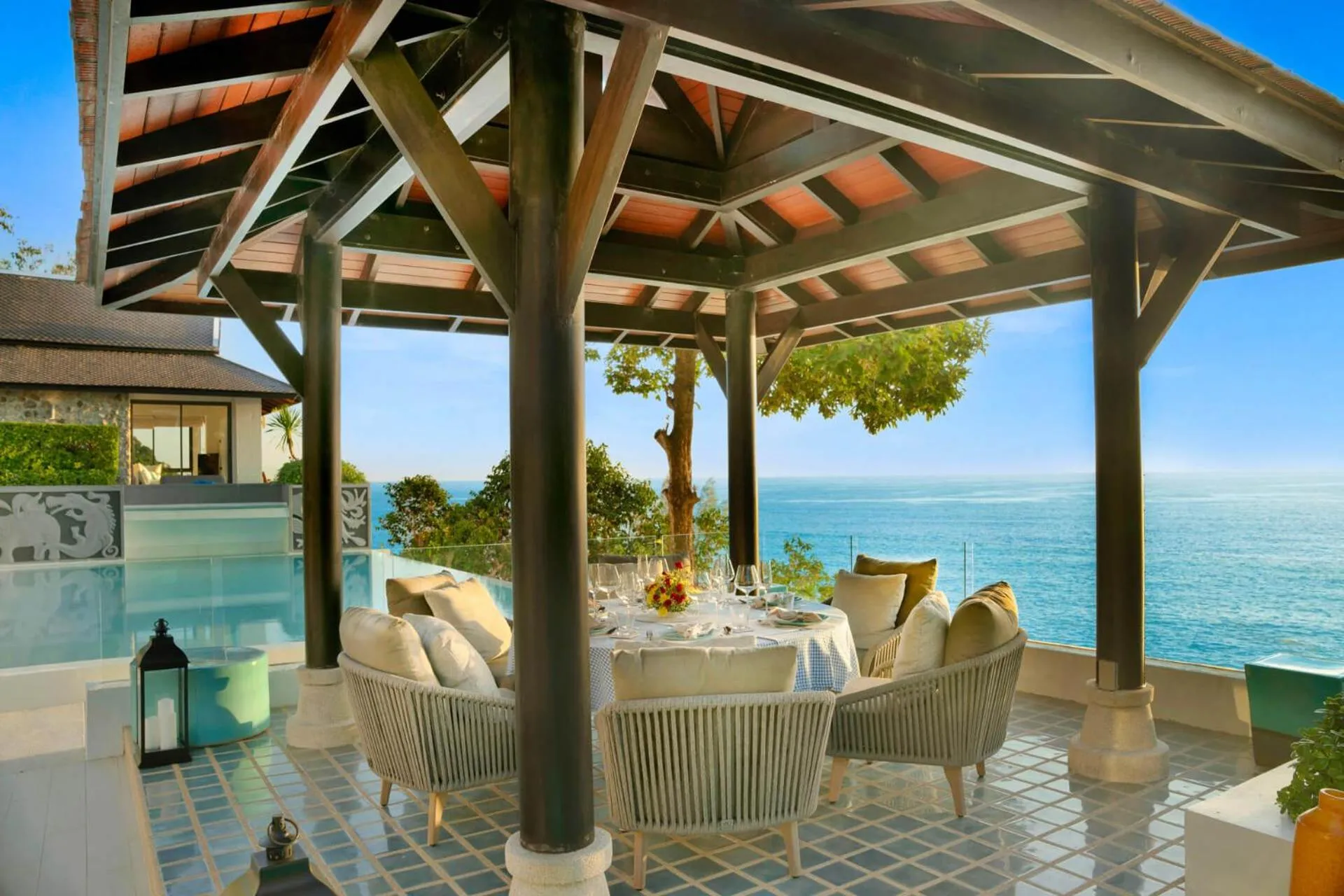 Dining area in Villa La Prana