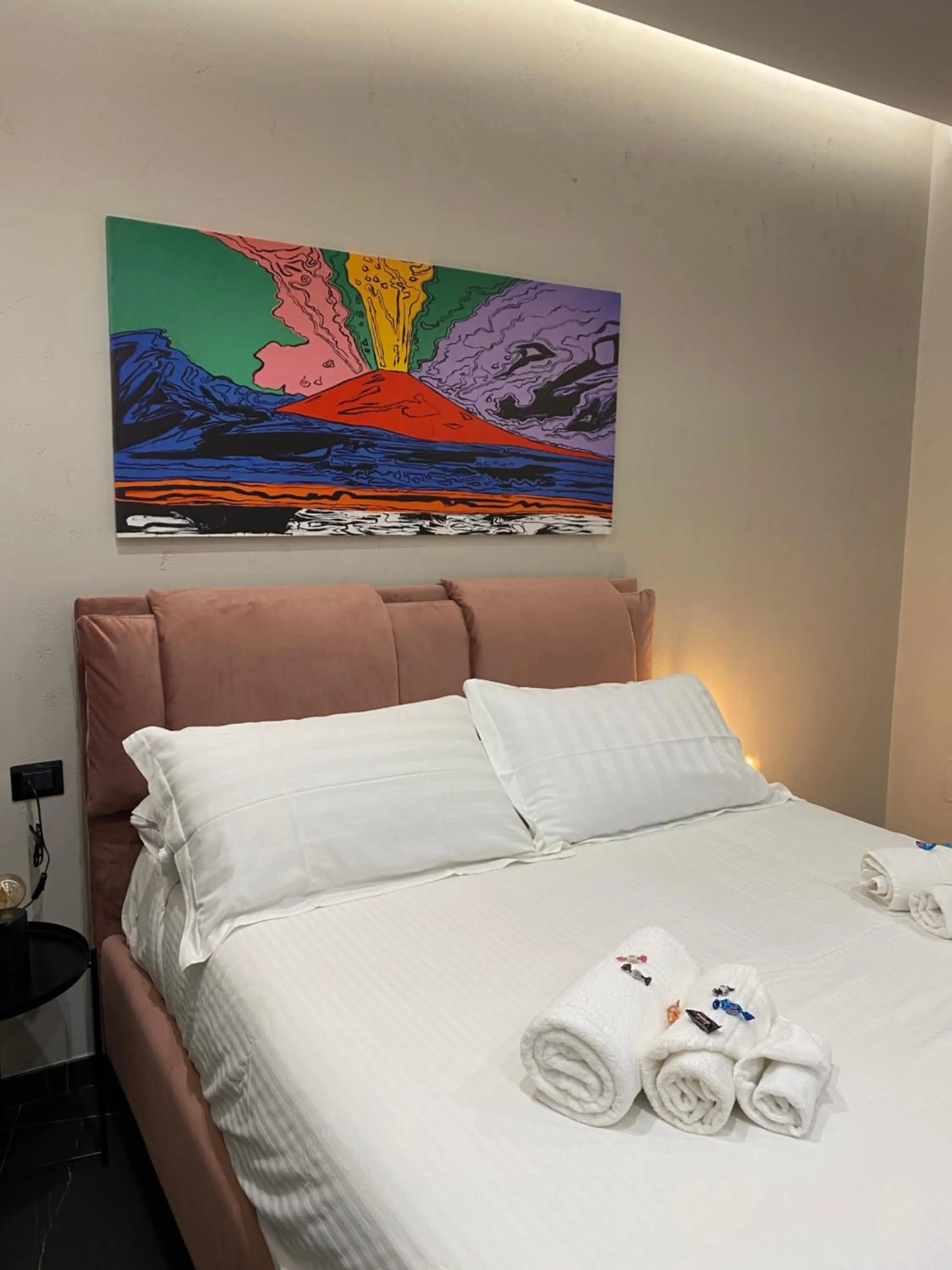 Bed in Le Colonne B&b