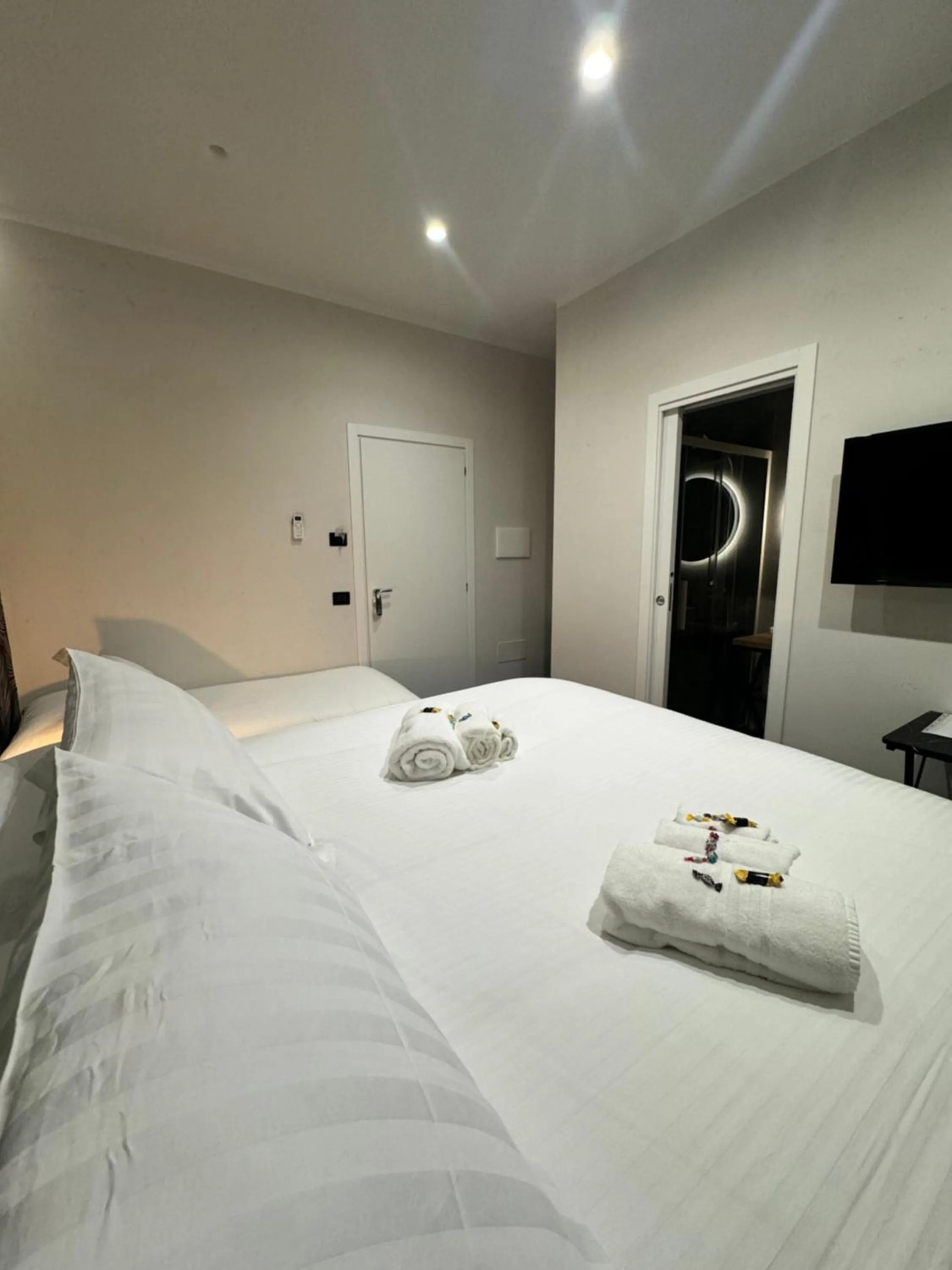 Bed in Le Colonne B&b