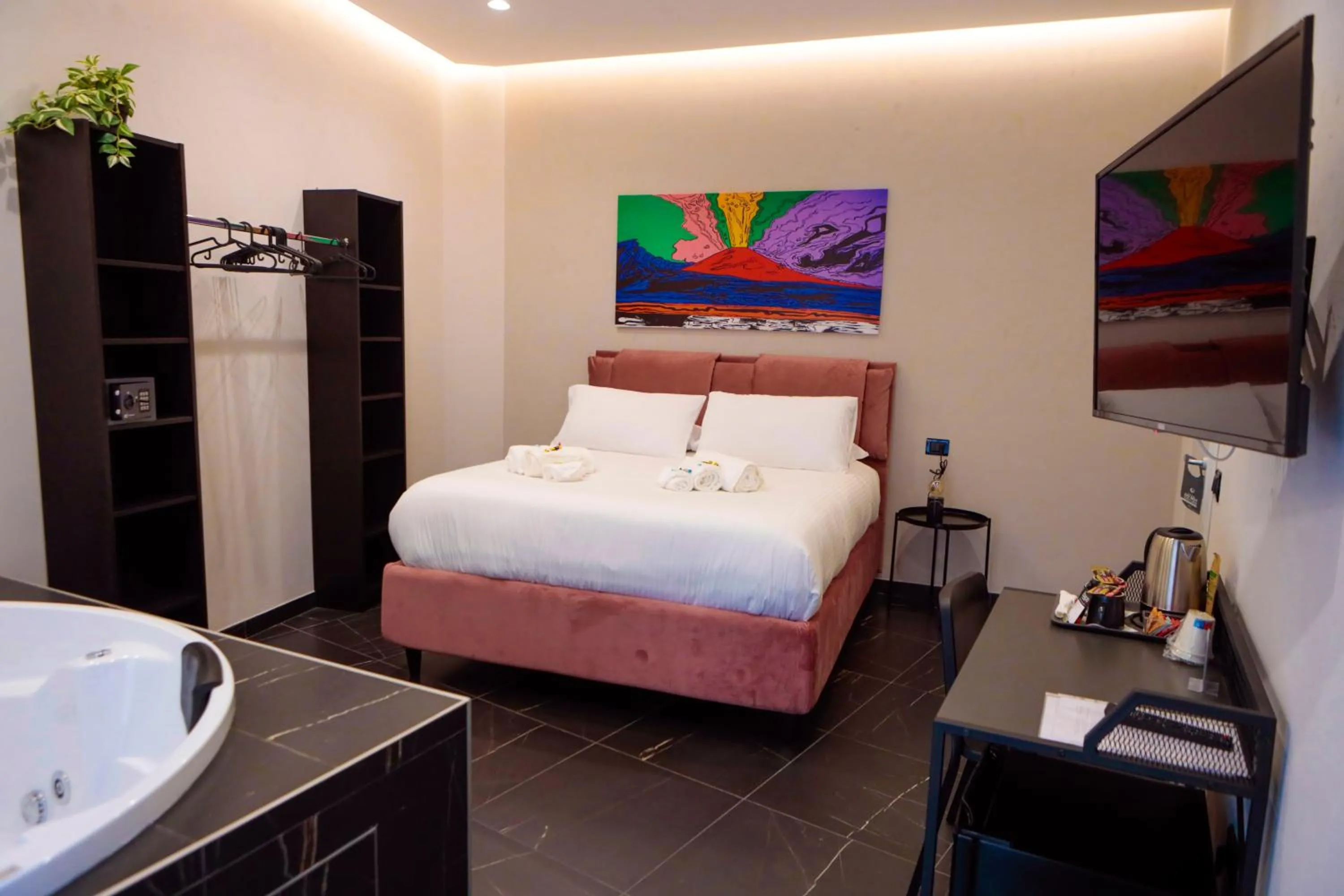 Bed in Le Colonne B&b