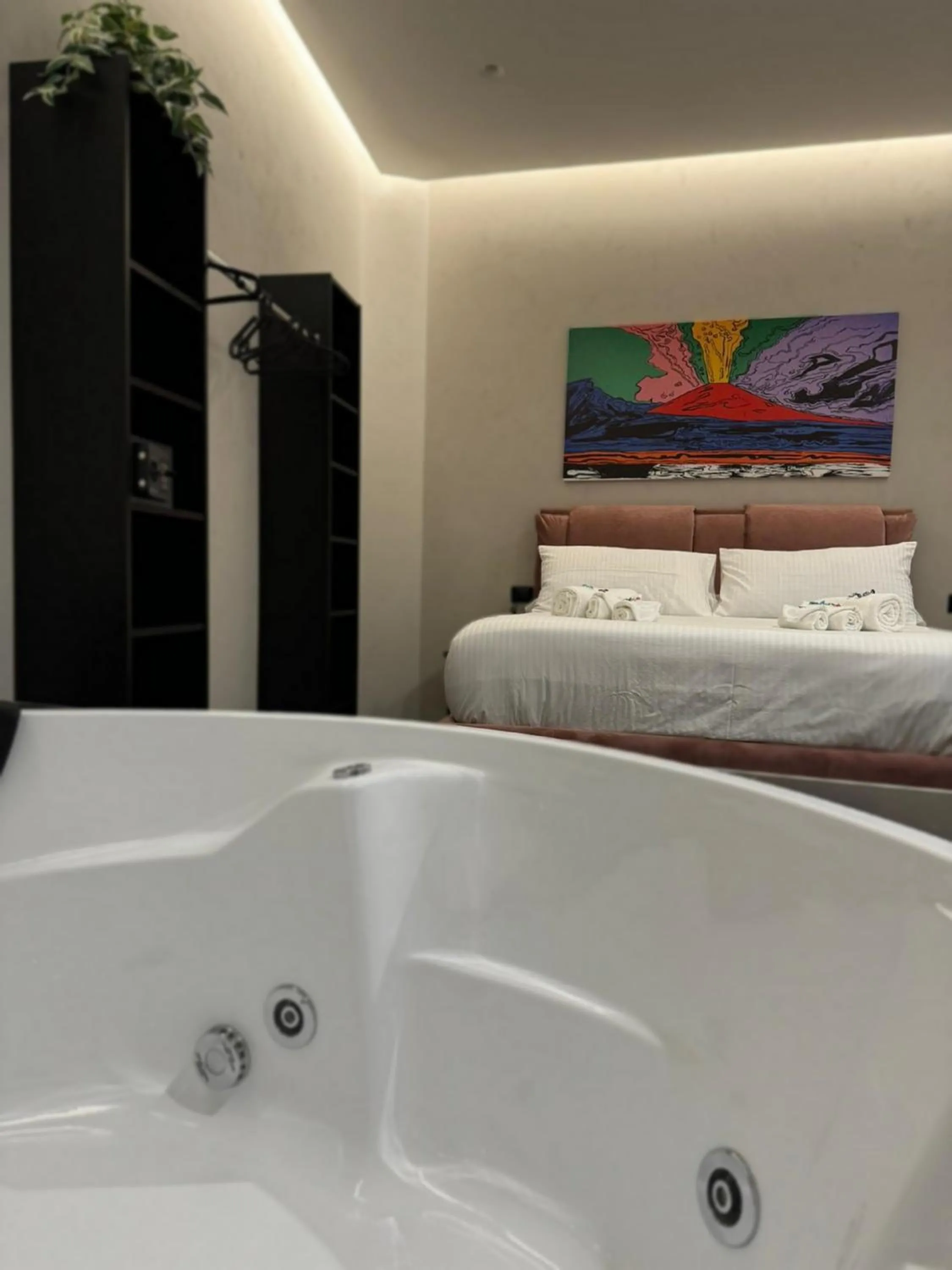 Bed in Le Colonne B&b