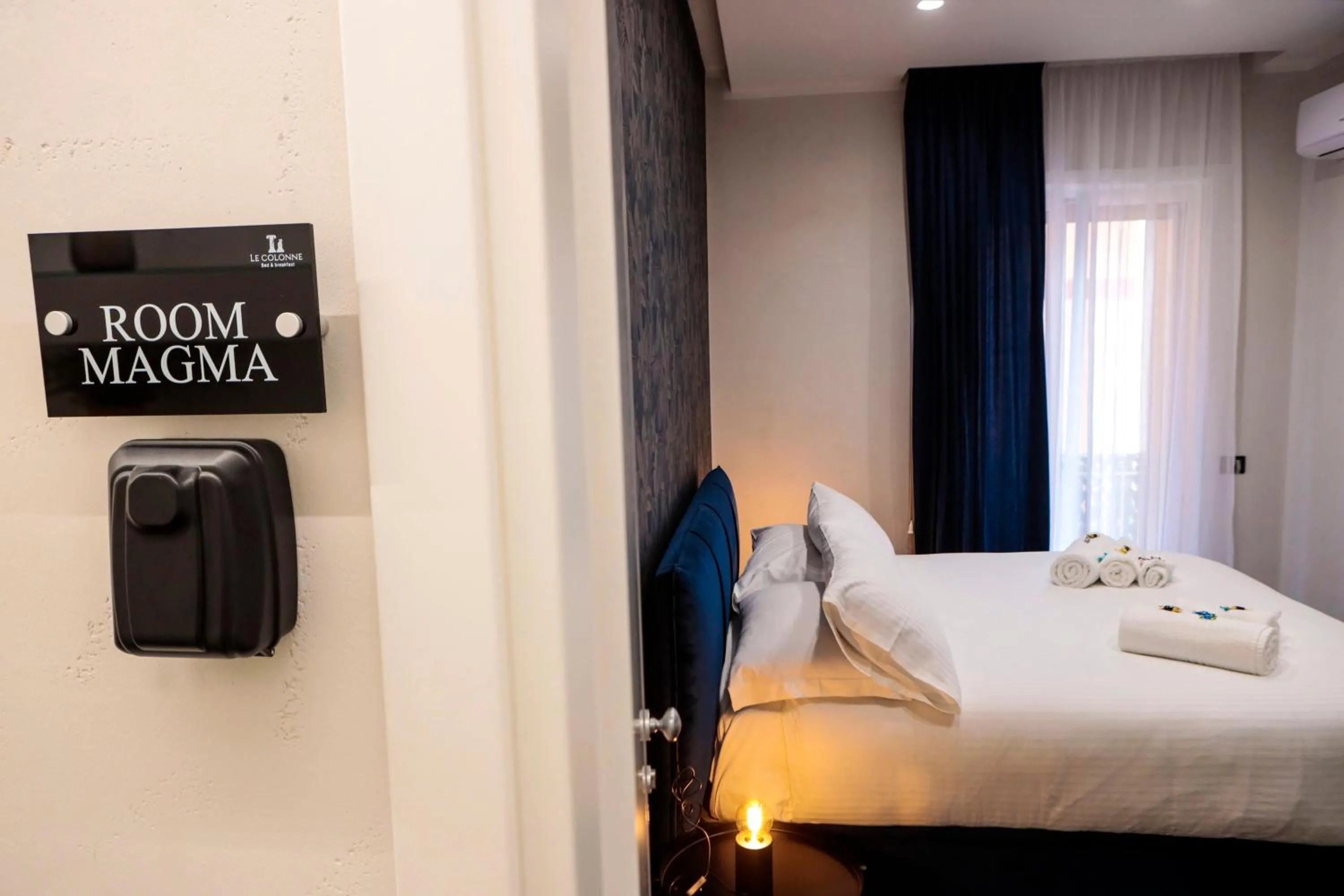 View (from property/room), Bed in Le Colonne B&b