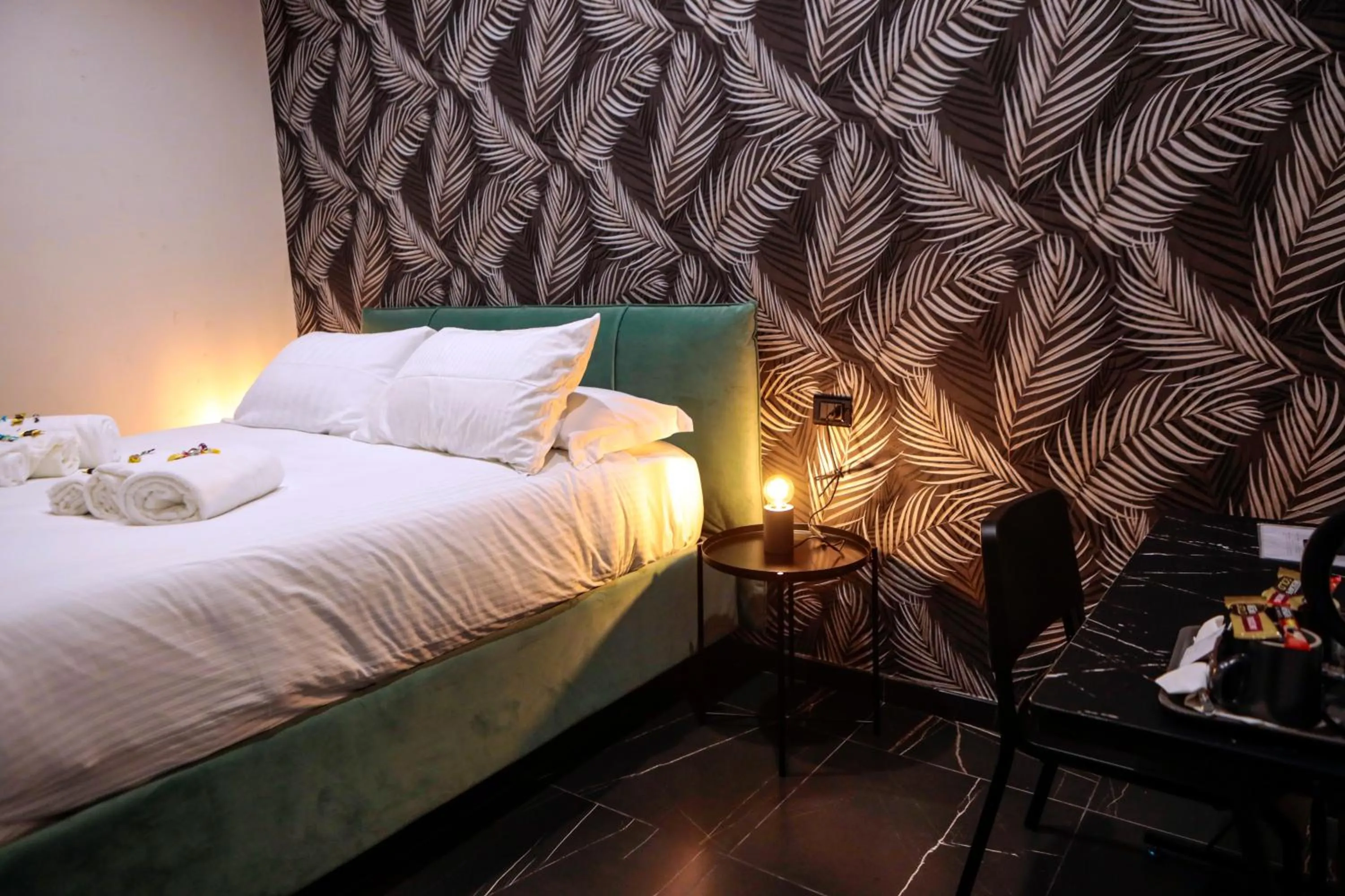 Bed in Le Colonne B&b