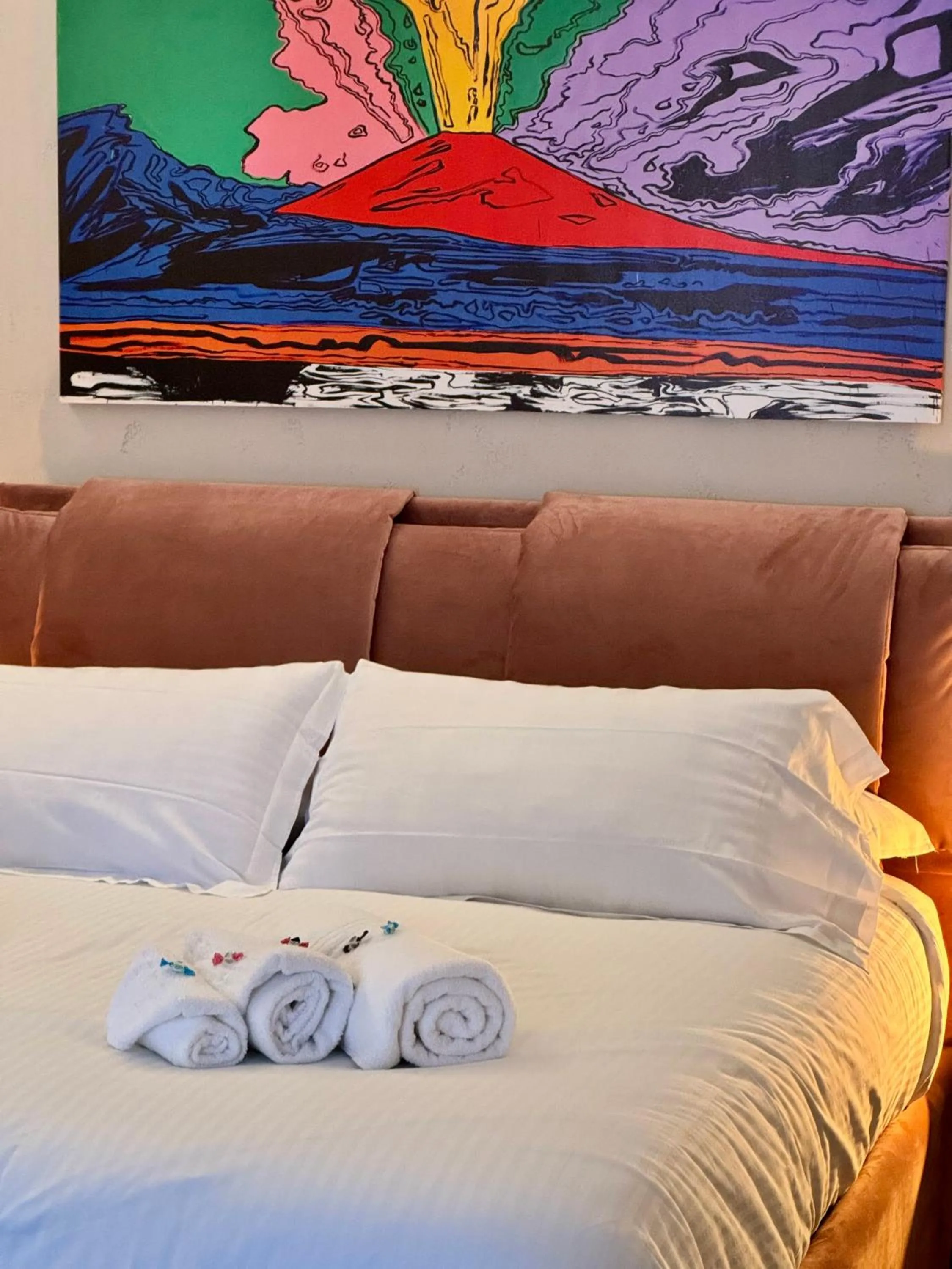 Bed in Le Colonne B&b