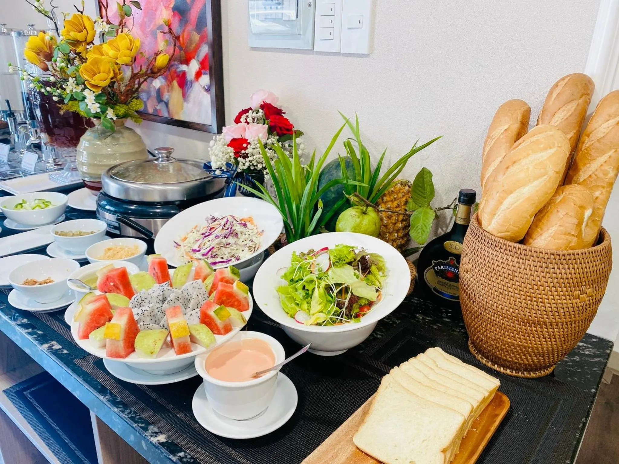 Continental breakfast in Hera Luxury Hotel