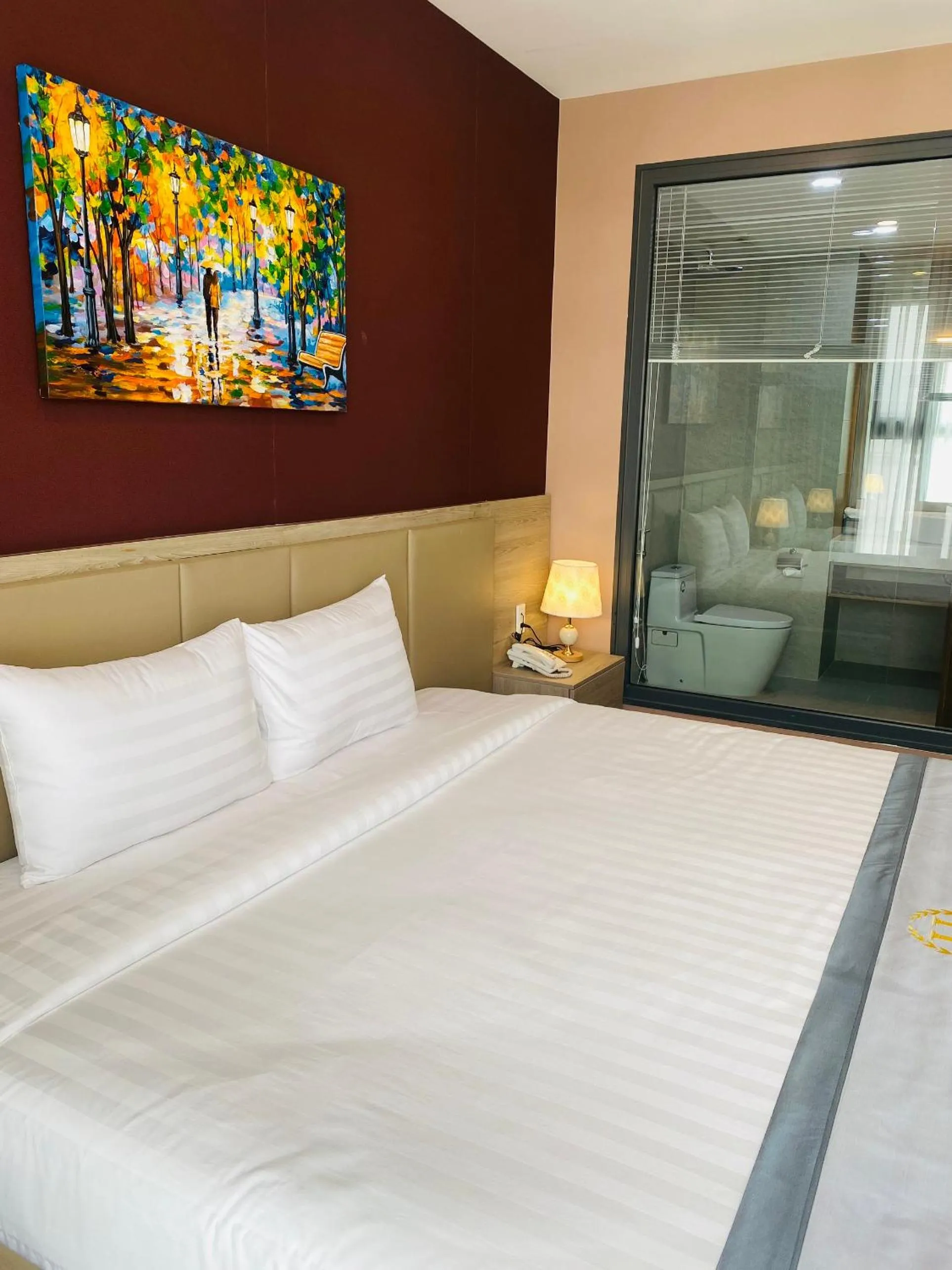 Bed in Hera Luxury Hotel