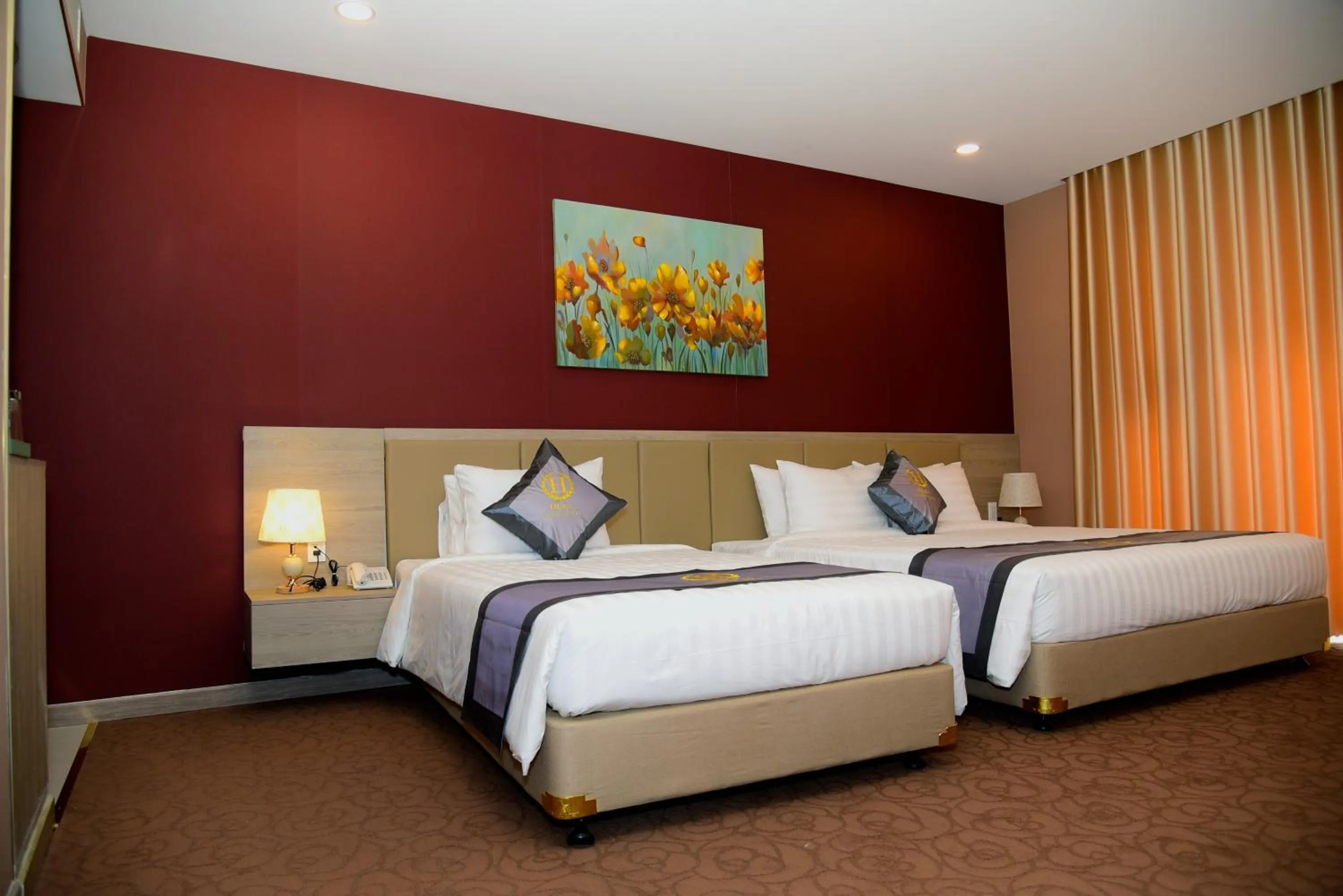 Bed in Hera Luxury Hotel