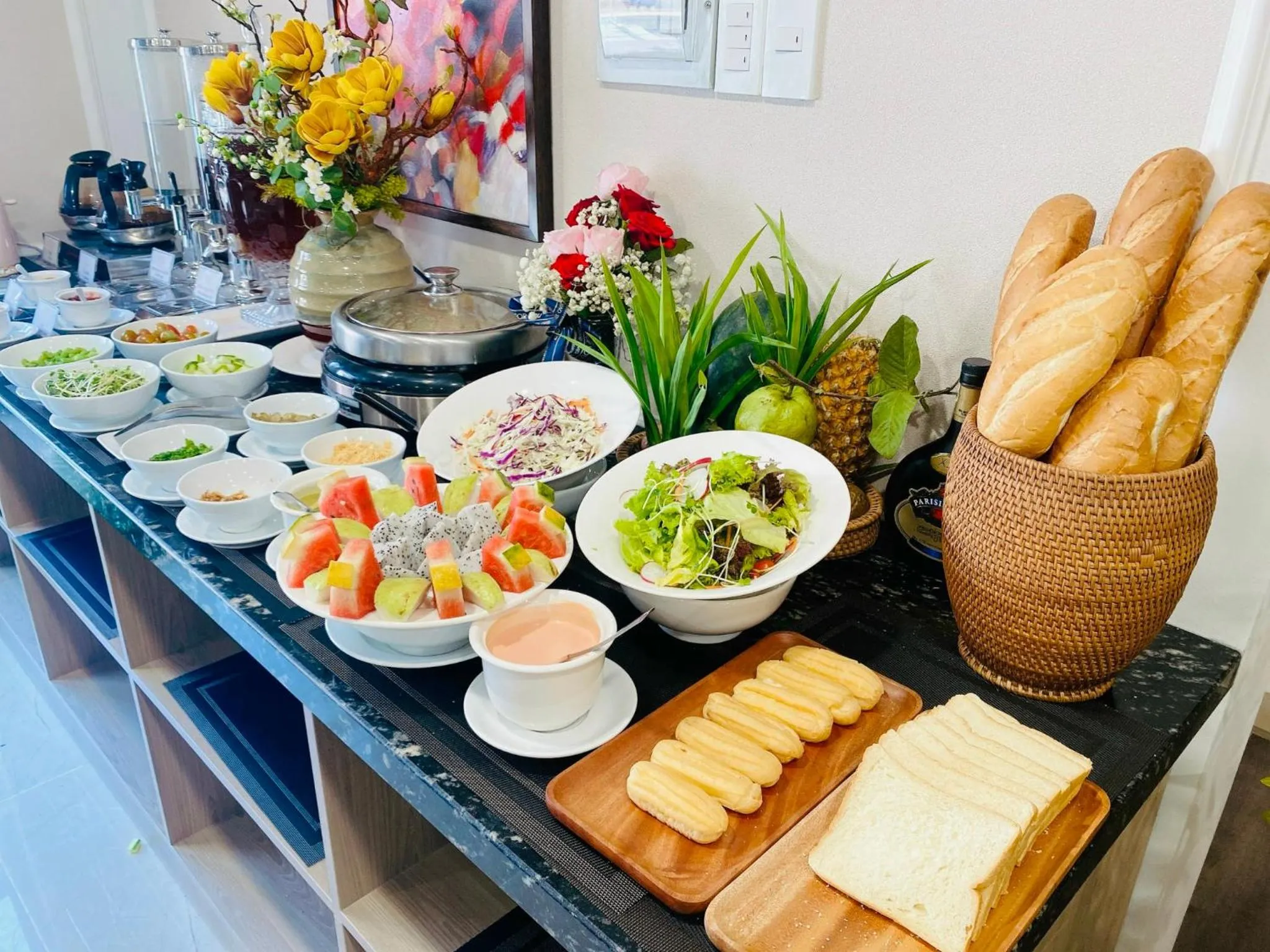 Continental breakfast in Hera Luxury Hotel