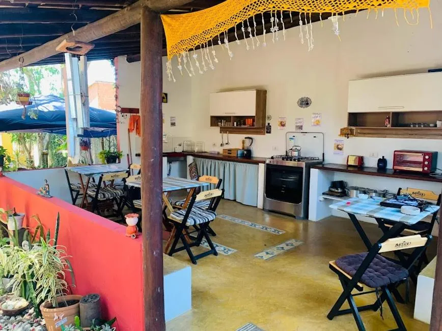 Communal kitchen in Recanto Da Ursa