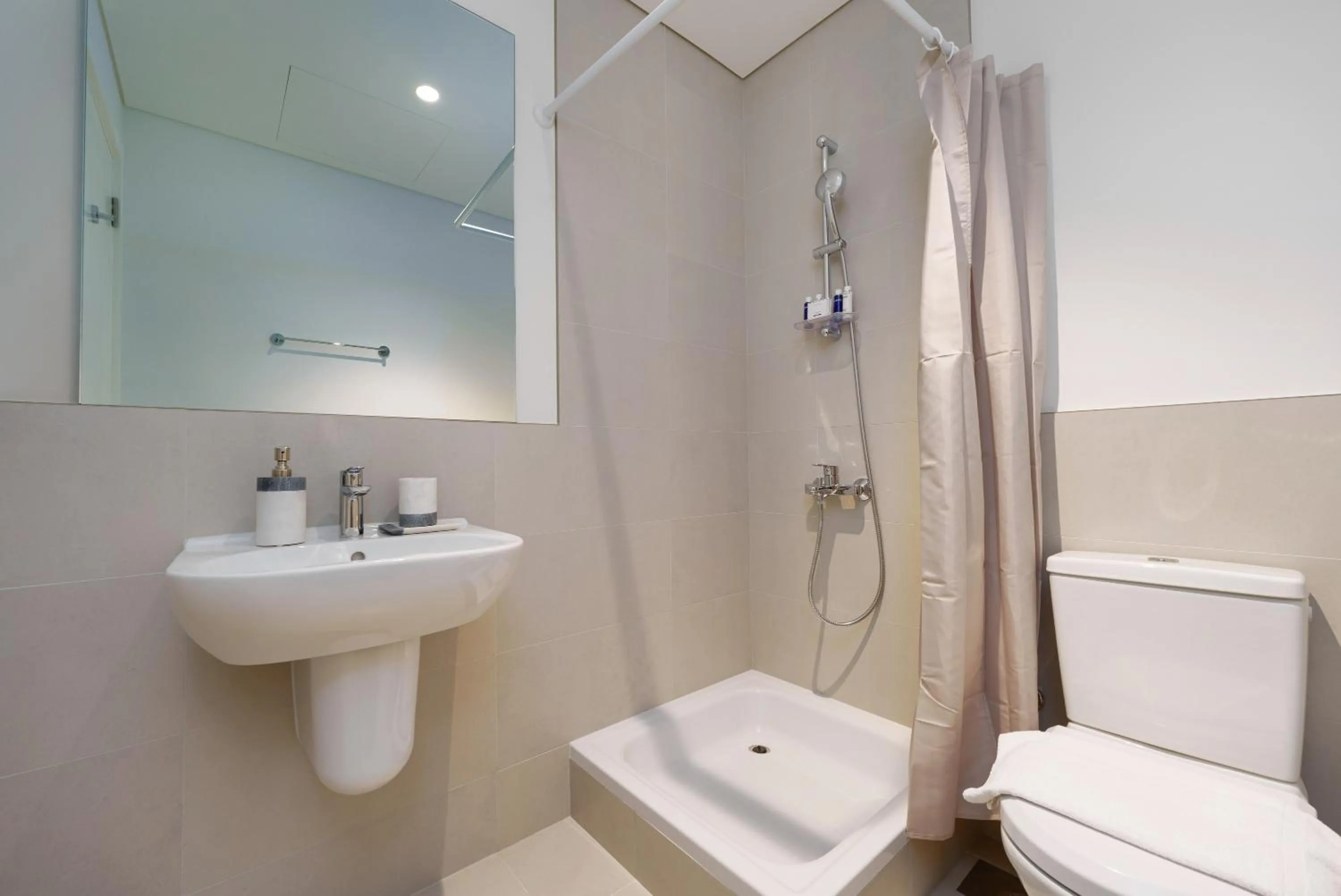 Bathroom in Maison Privee - Alluring Modern Apt in Dubai Creek Beach