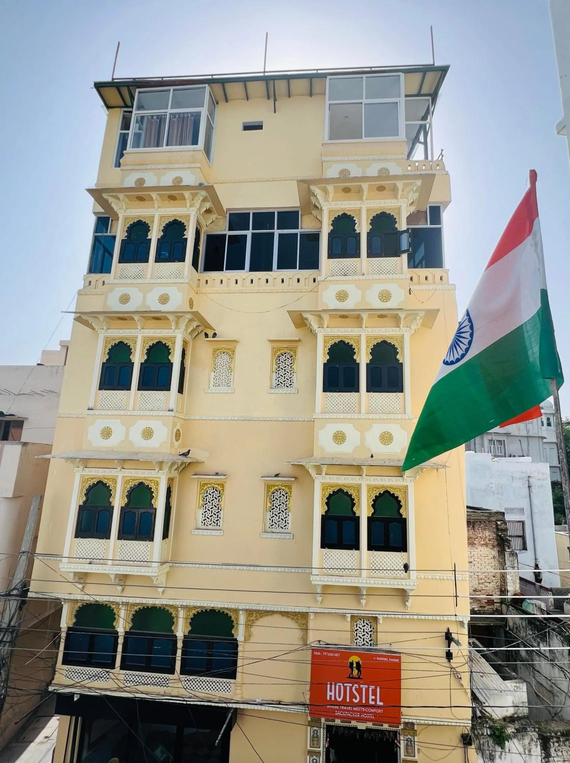 Property building in Mild Life Hostel Udaipur