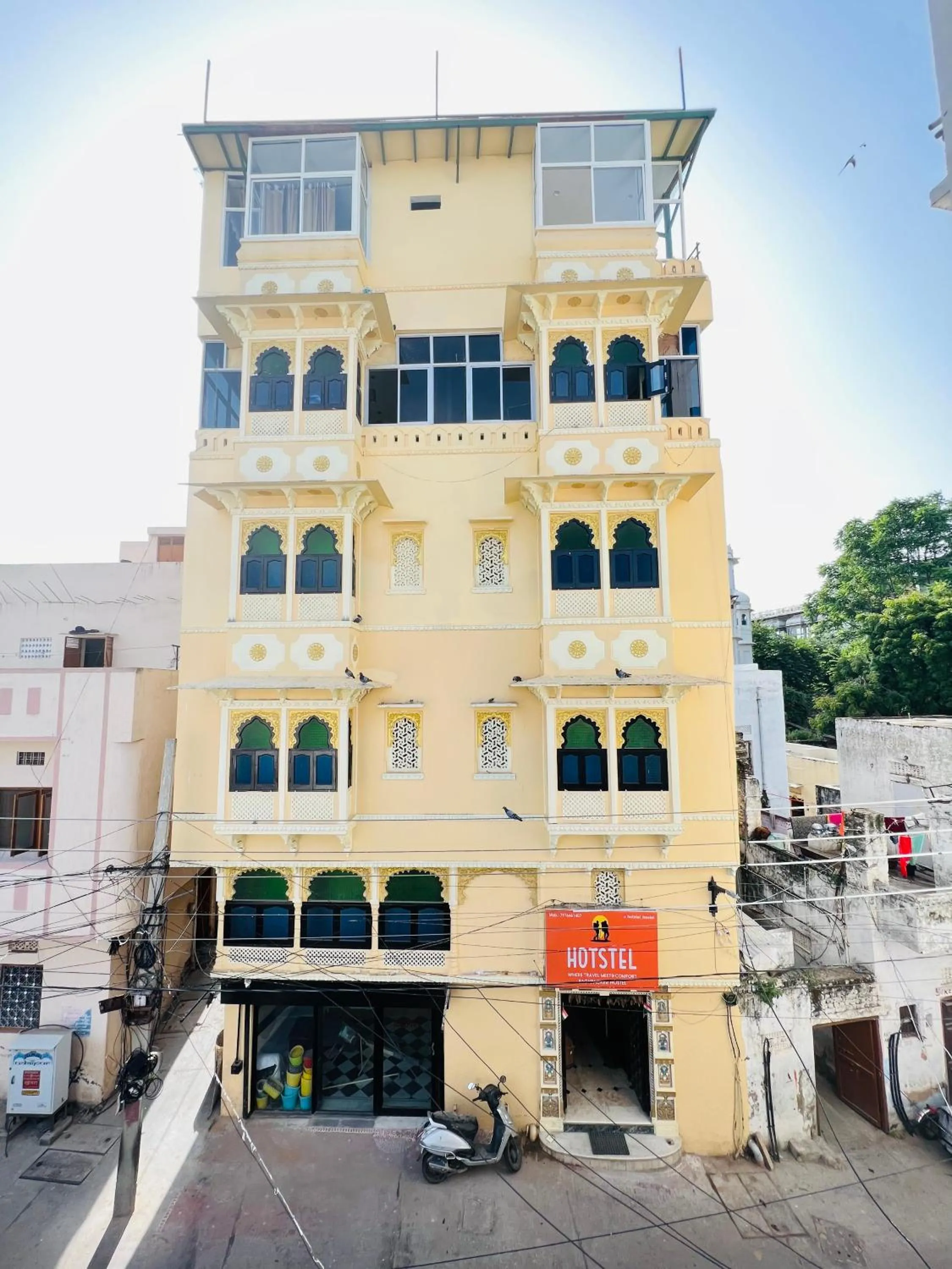 Property building in Mild Life Hostel Udaipur