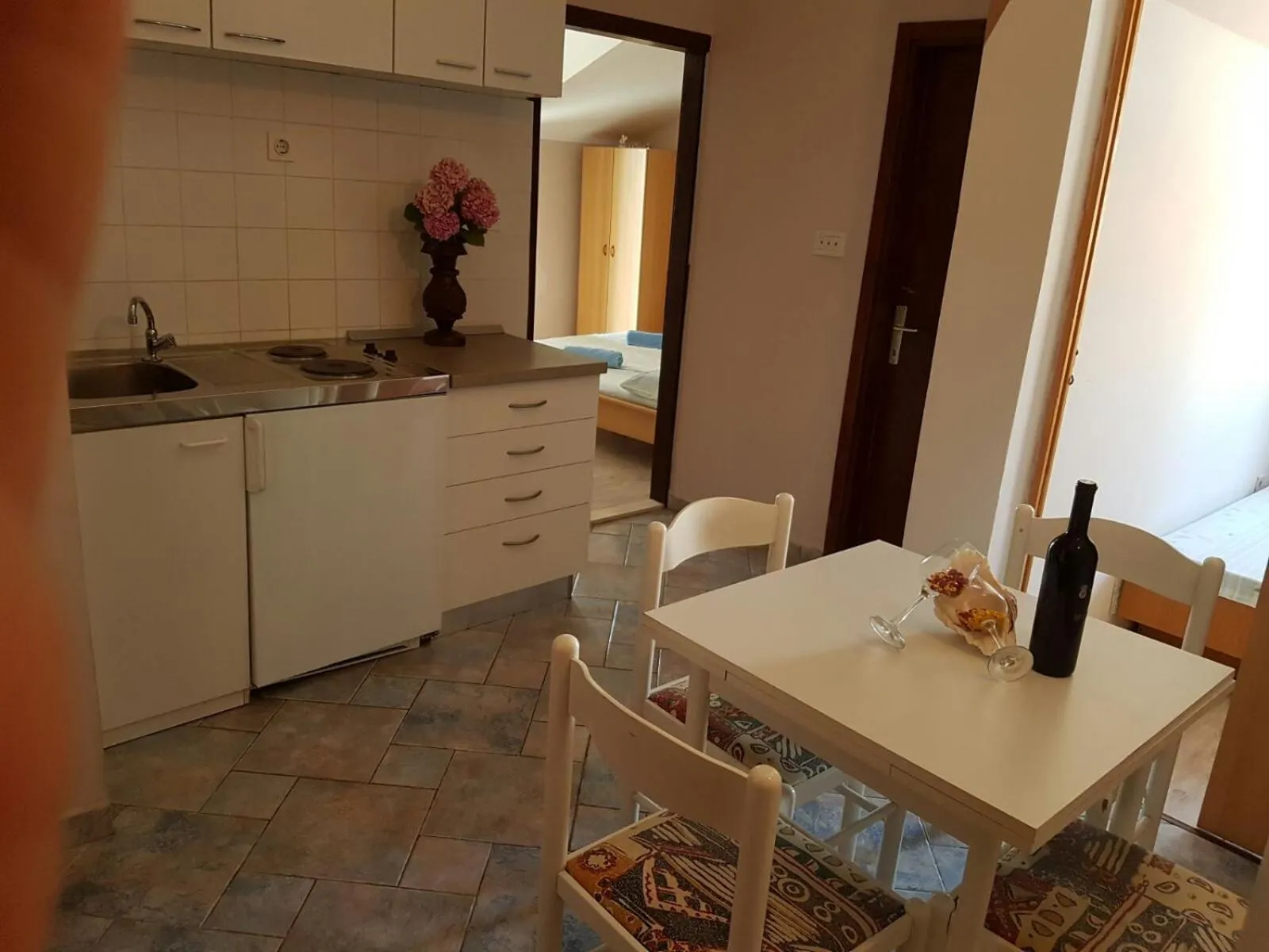 Dining area in Apartments Marta