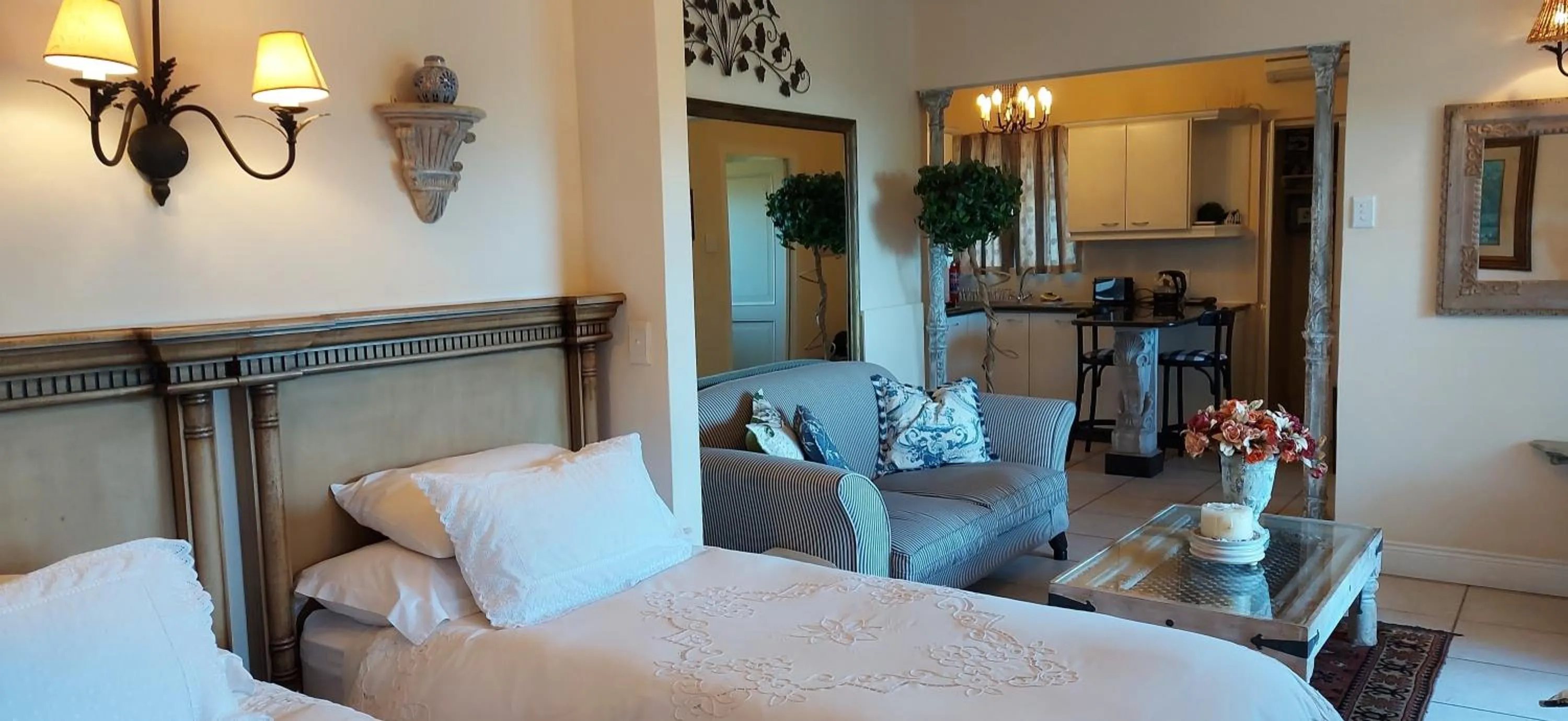 Seating area, Bed in Roosboom Guest Apartments