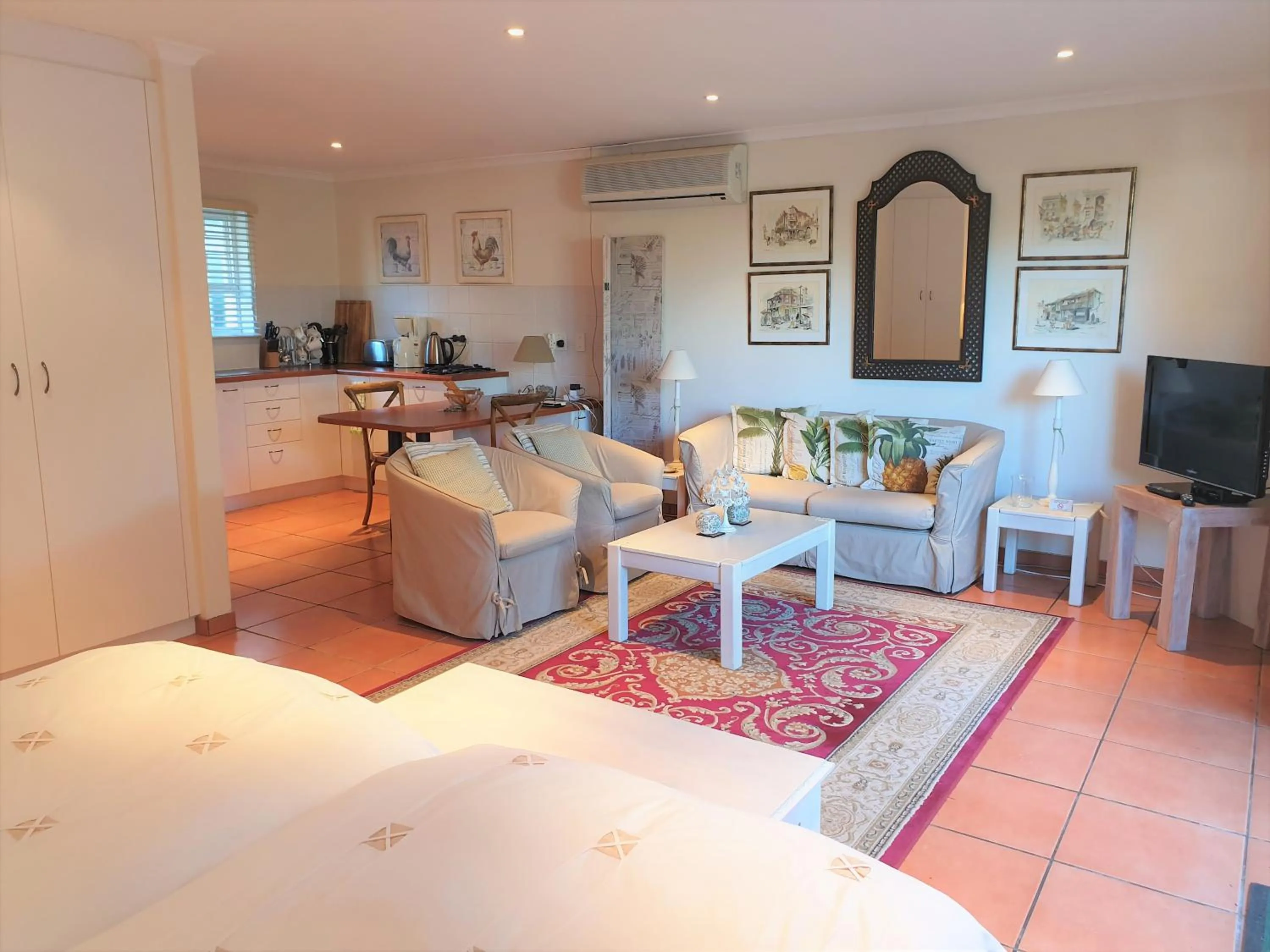 Seating area, Bed in Roosboom Guest Apartments