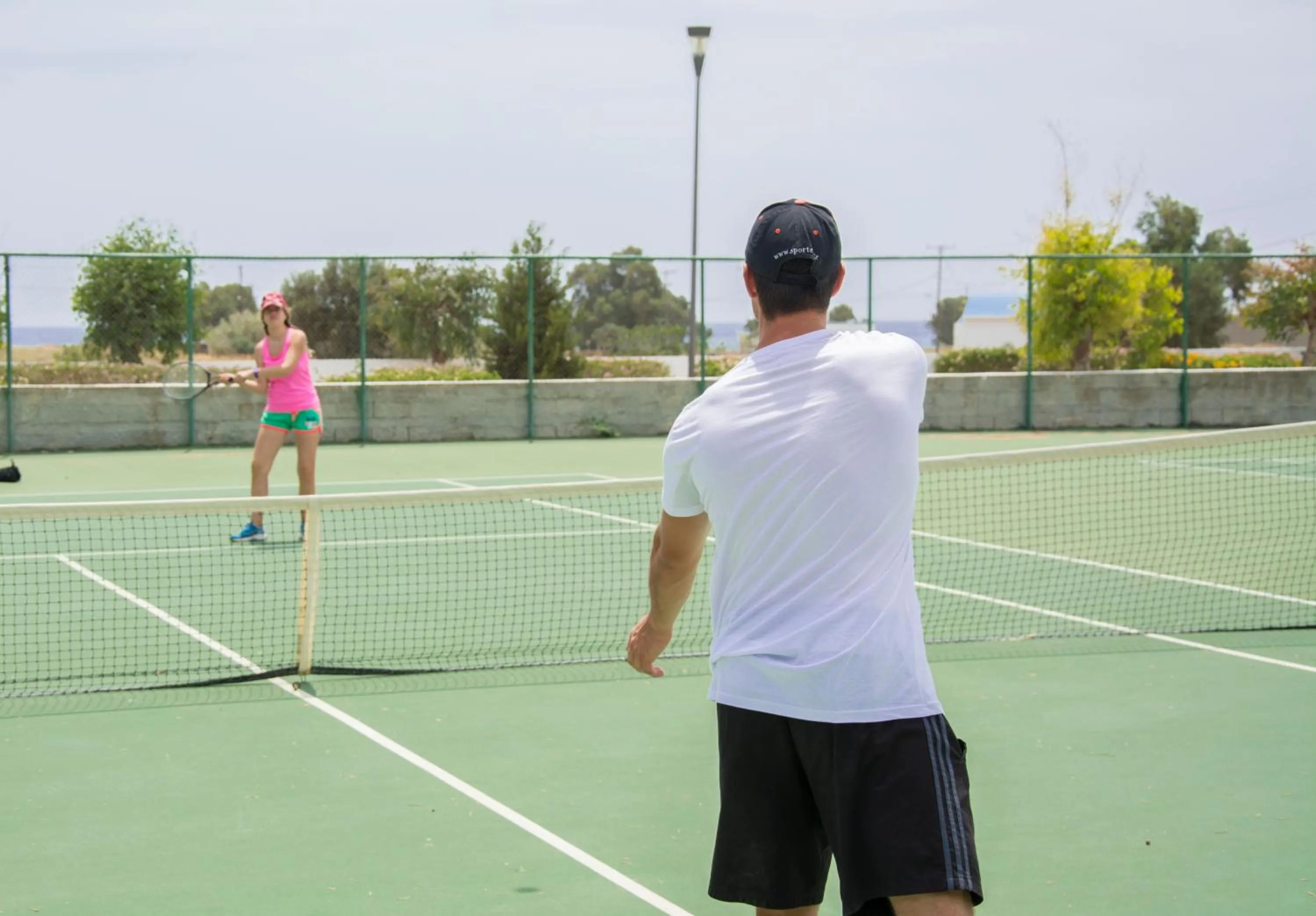 Tennis court in Sovereign Beach Hotel
