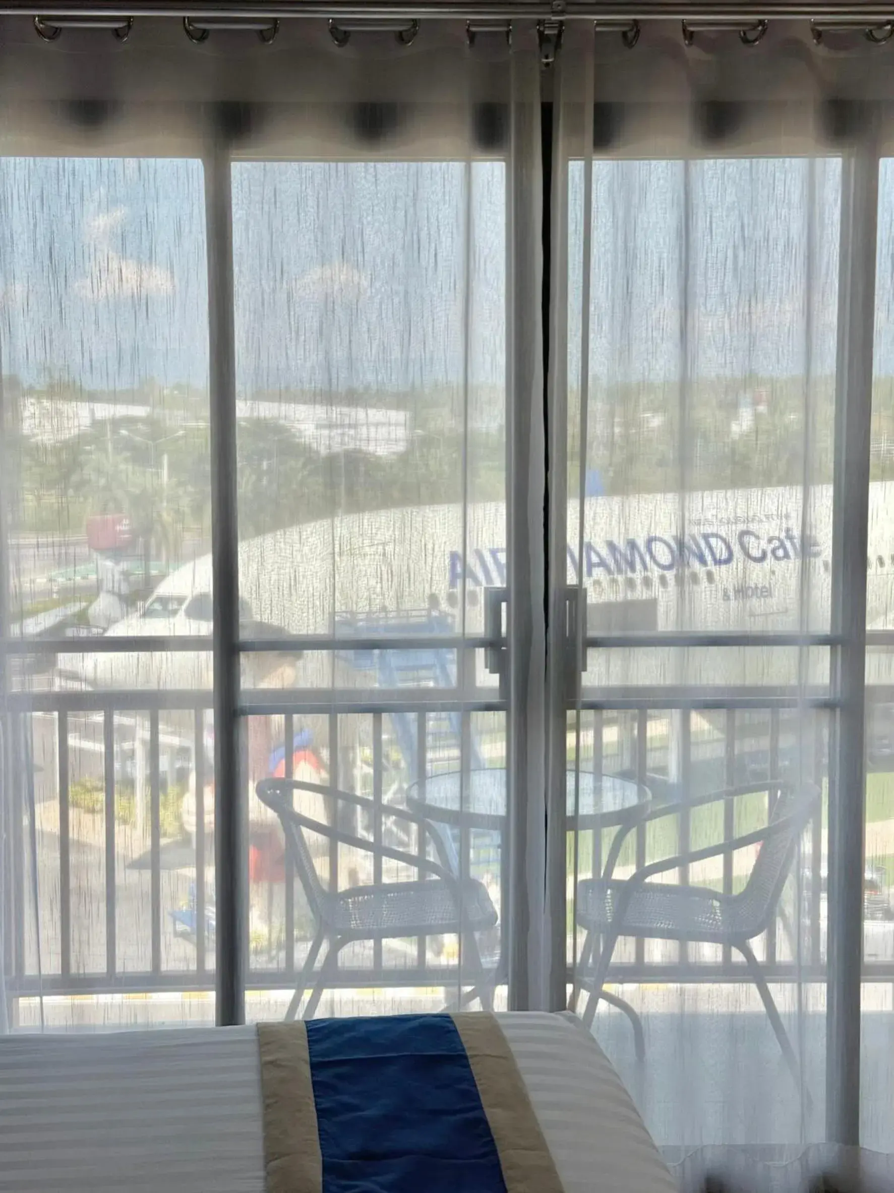 View (from property/room), Bed in Air Diamond Hotel View (from property/room), Bed in Air Diamond Hotel