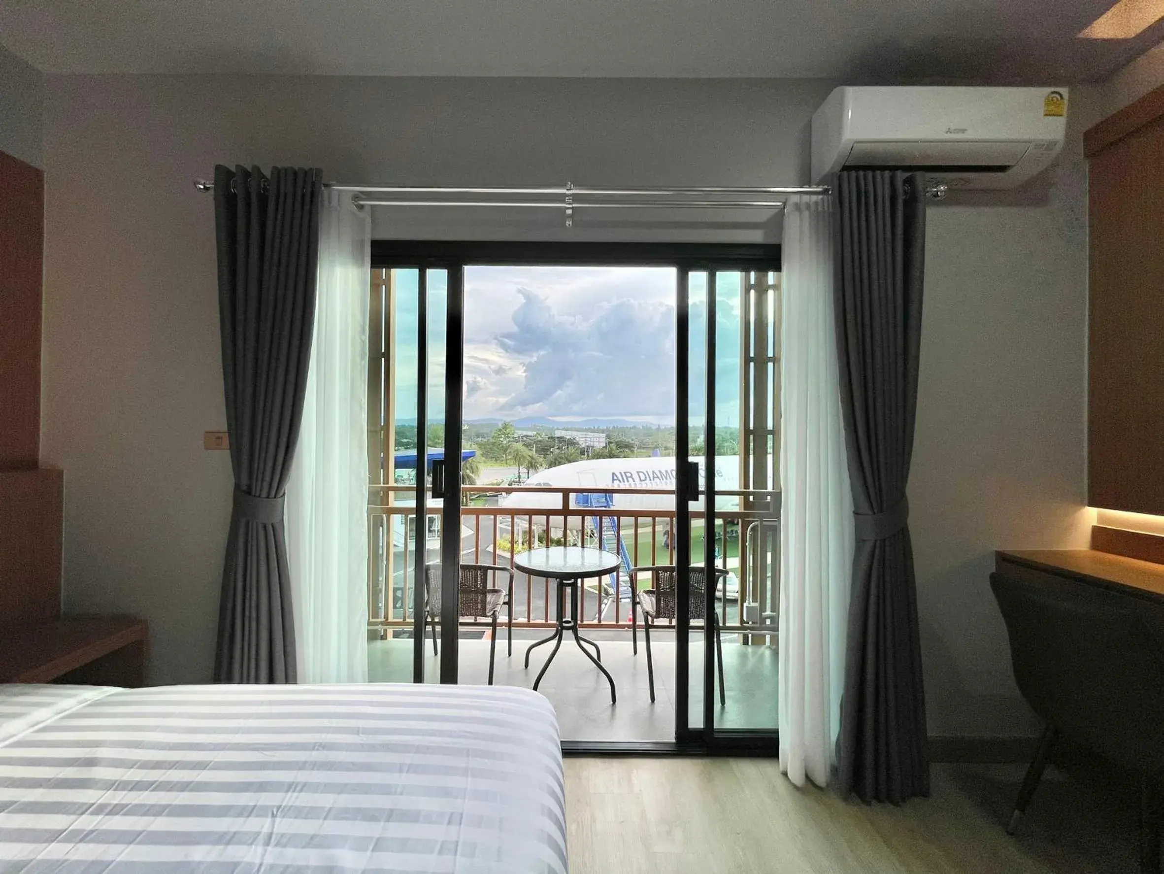 View (from property/room), Bed in Air Diamond Hotel View (from property/room), Bed in Air Diamond Hotel