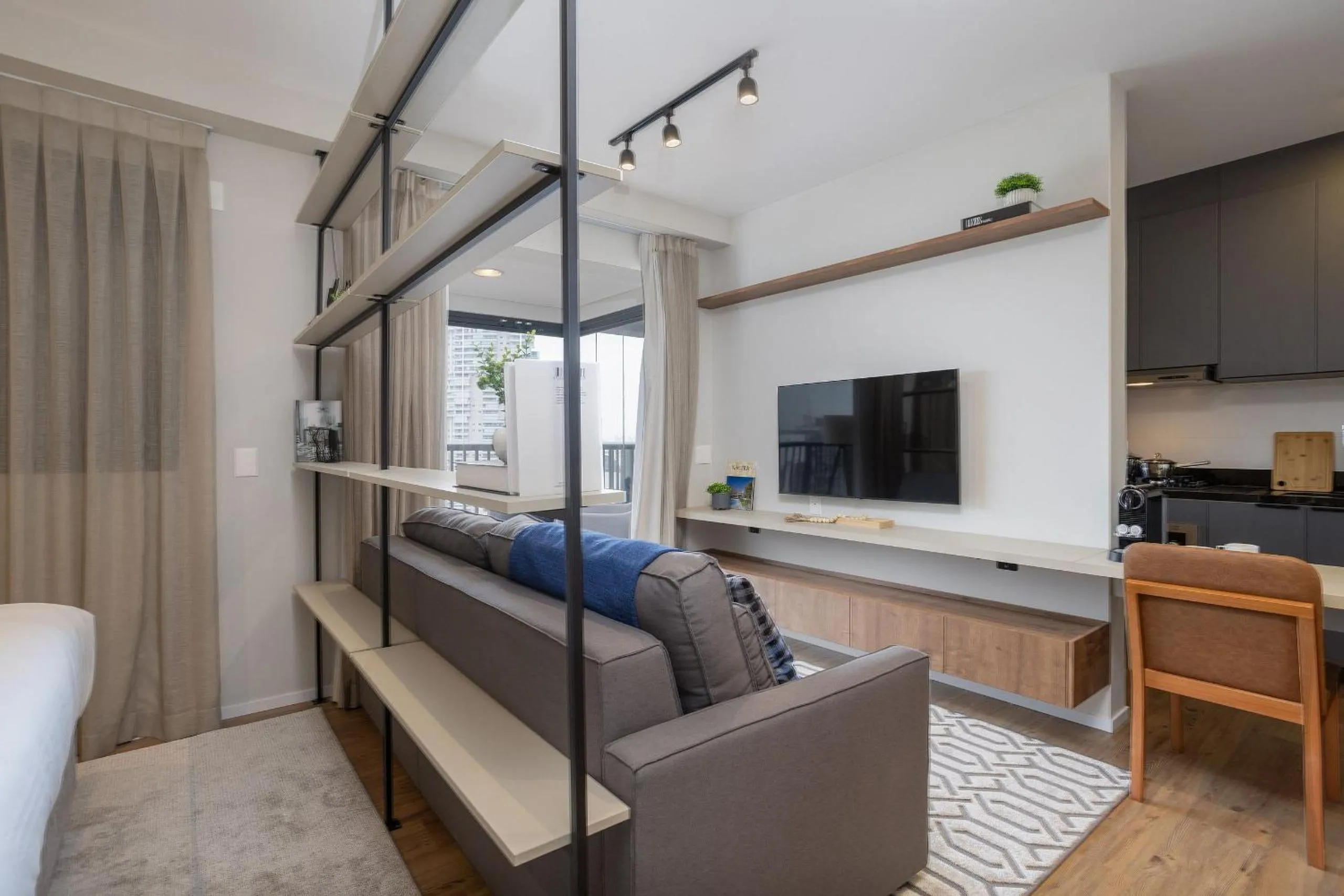 Living room, Bed in Expand Pinheiros